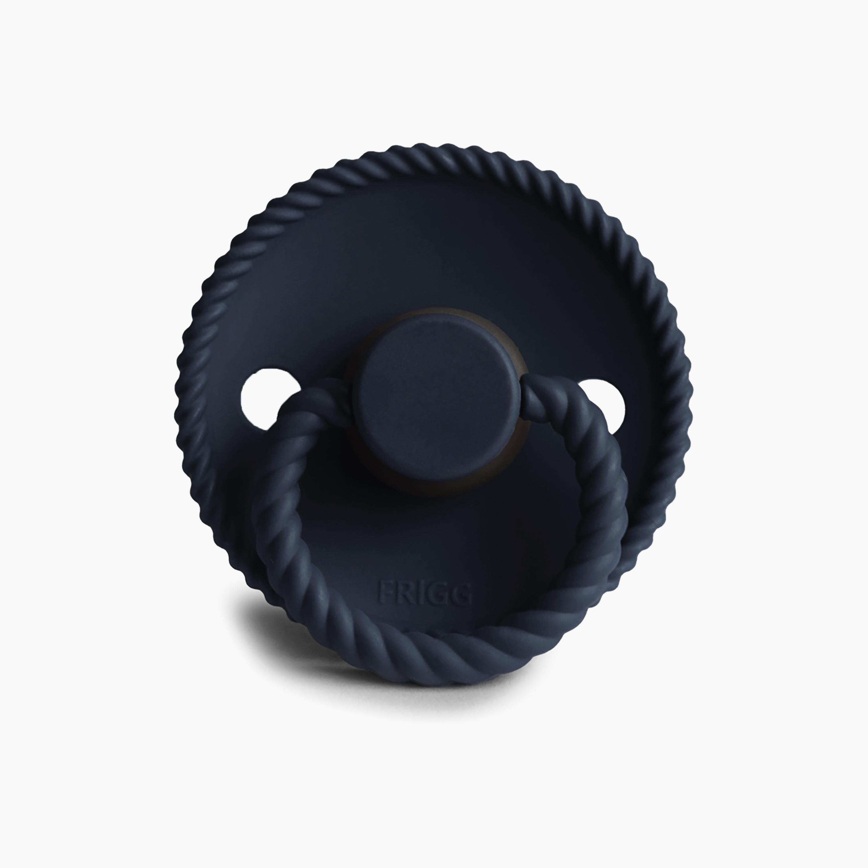 Frigg Rope Latex Baby Pacifier - Dark Navy - Size 2-baby-feeding-pacifiers-image-1