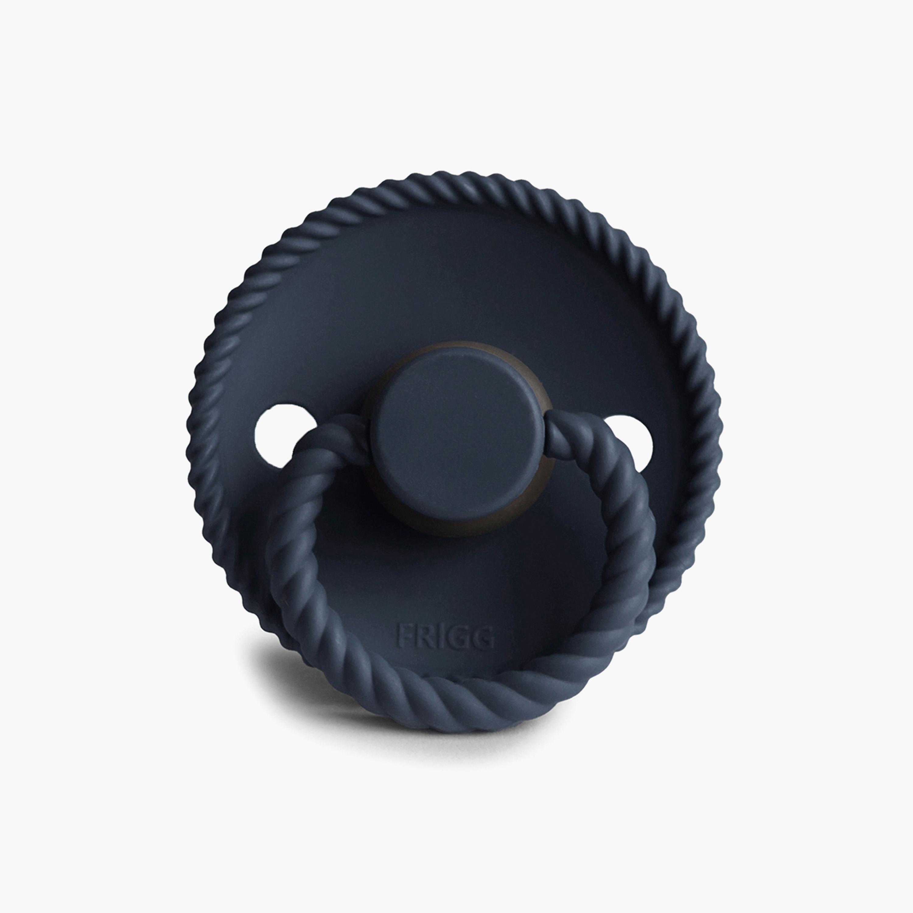 Frigg Rope Silicone Baby Pacifier - Dark Navy - Size 2-baby-feeding-pacifiers-image-1