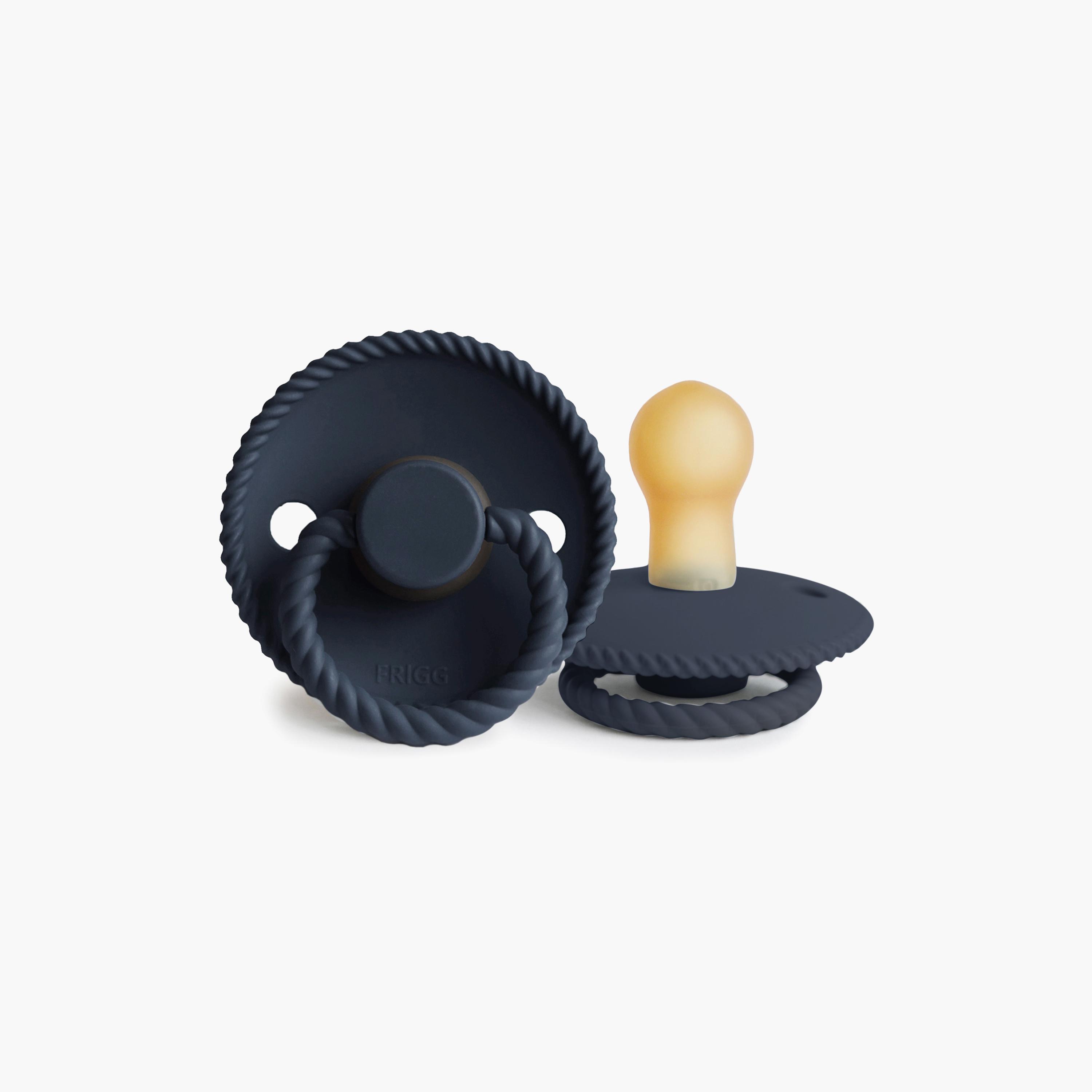 Frigg Rope Silicone Baby Pacifier - Dark Navy - Size 2-baby-feeding-pacifiers-image-2