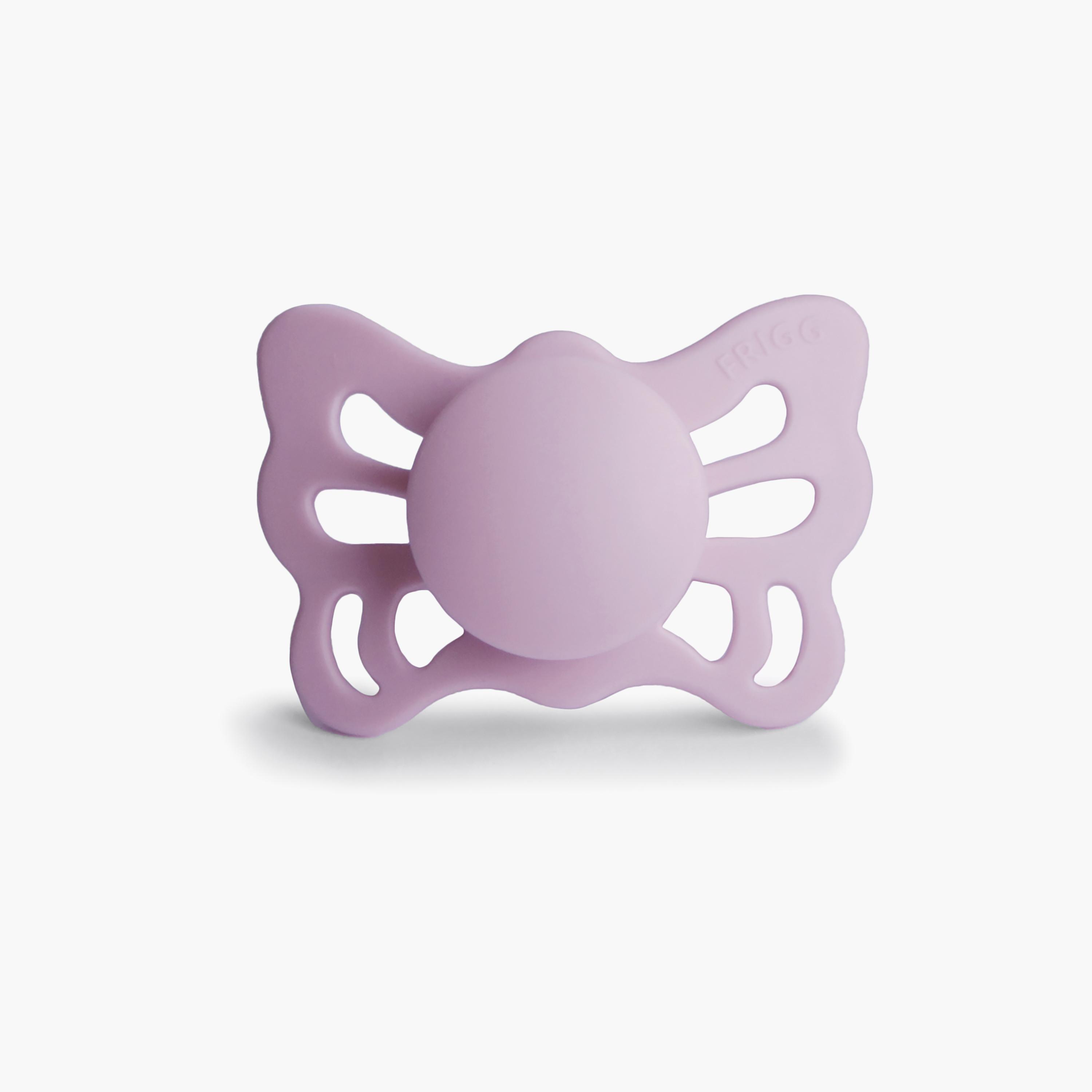 Frigg Butterfly Anatomical Silicone Baby Pacifier - Soft Lilac - Size 1-baby-feeding-pacifiers-image-1