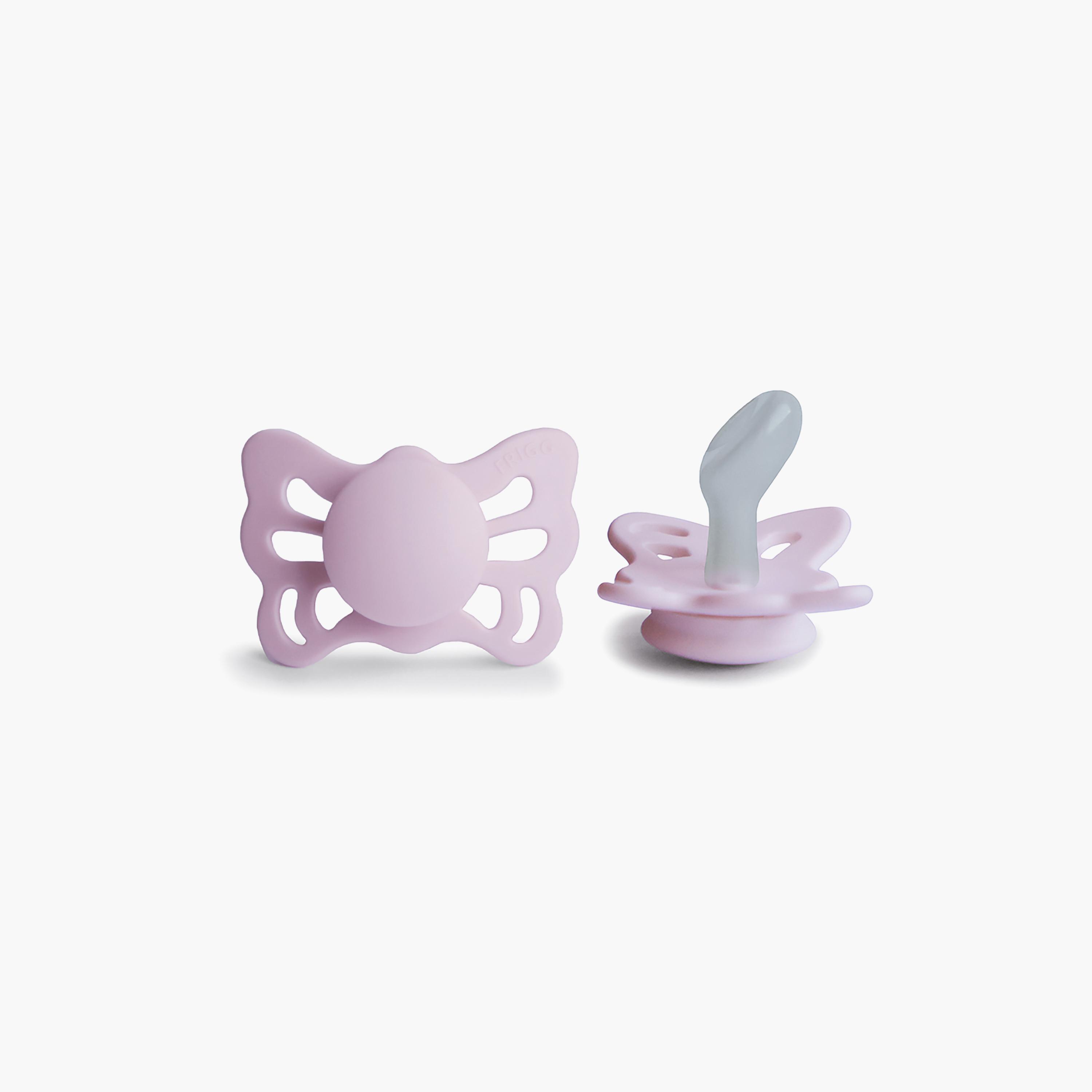 Frigg Butterfly Anatomical Silicone Baby Pacifier - Soft Lilac - Size 1-baby-feeding-pacifiers-image-2