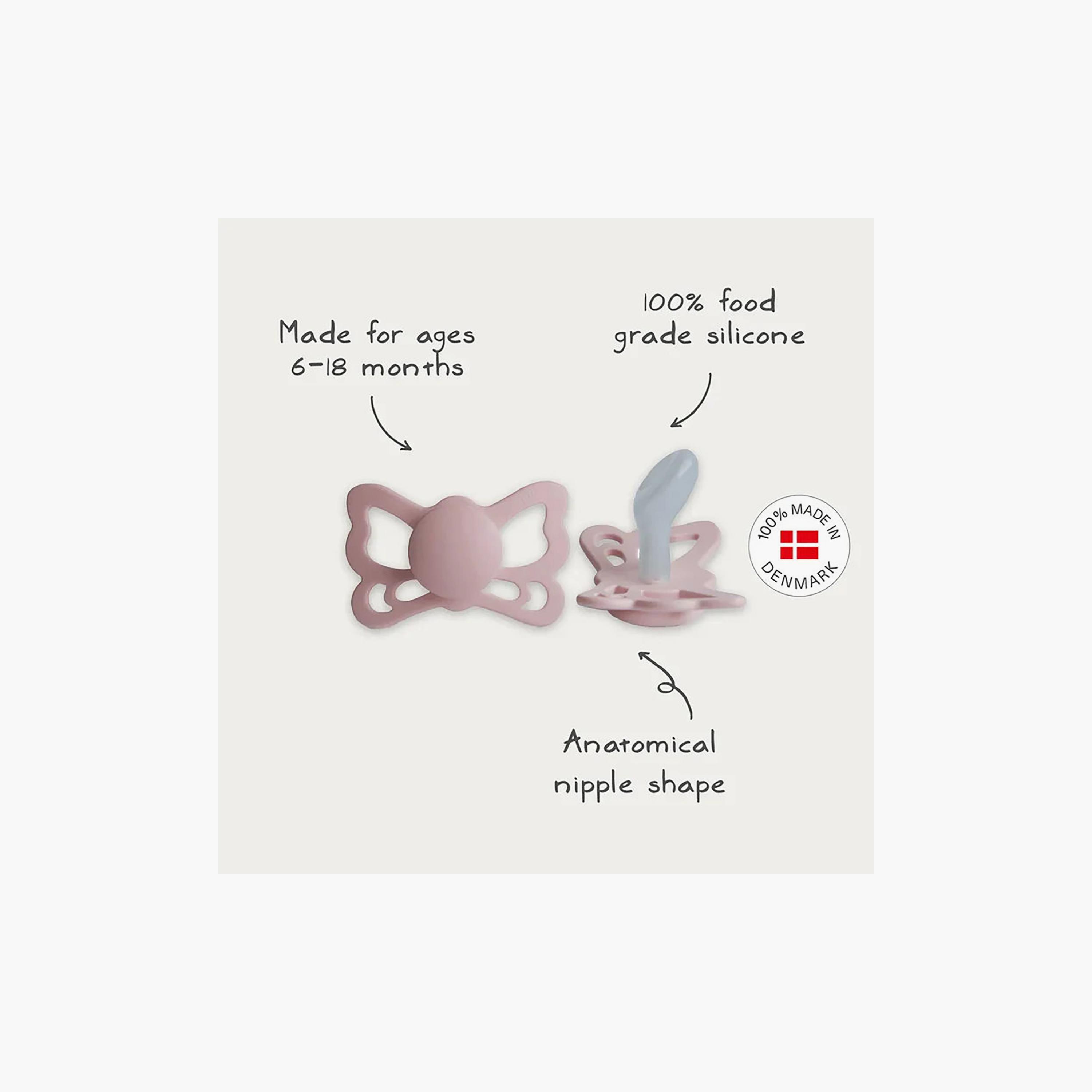لهاية فريج باترفلاي سيليكون تشريحية - مقاس 2-baby-feeding-pacifiers-image-7