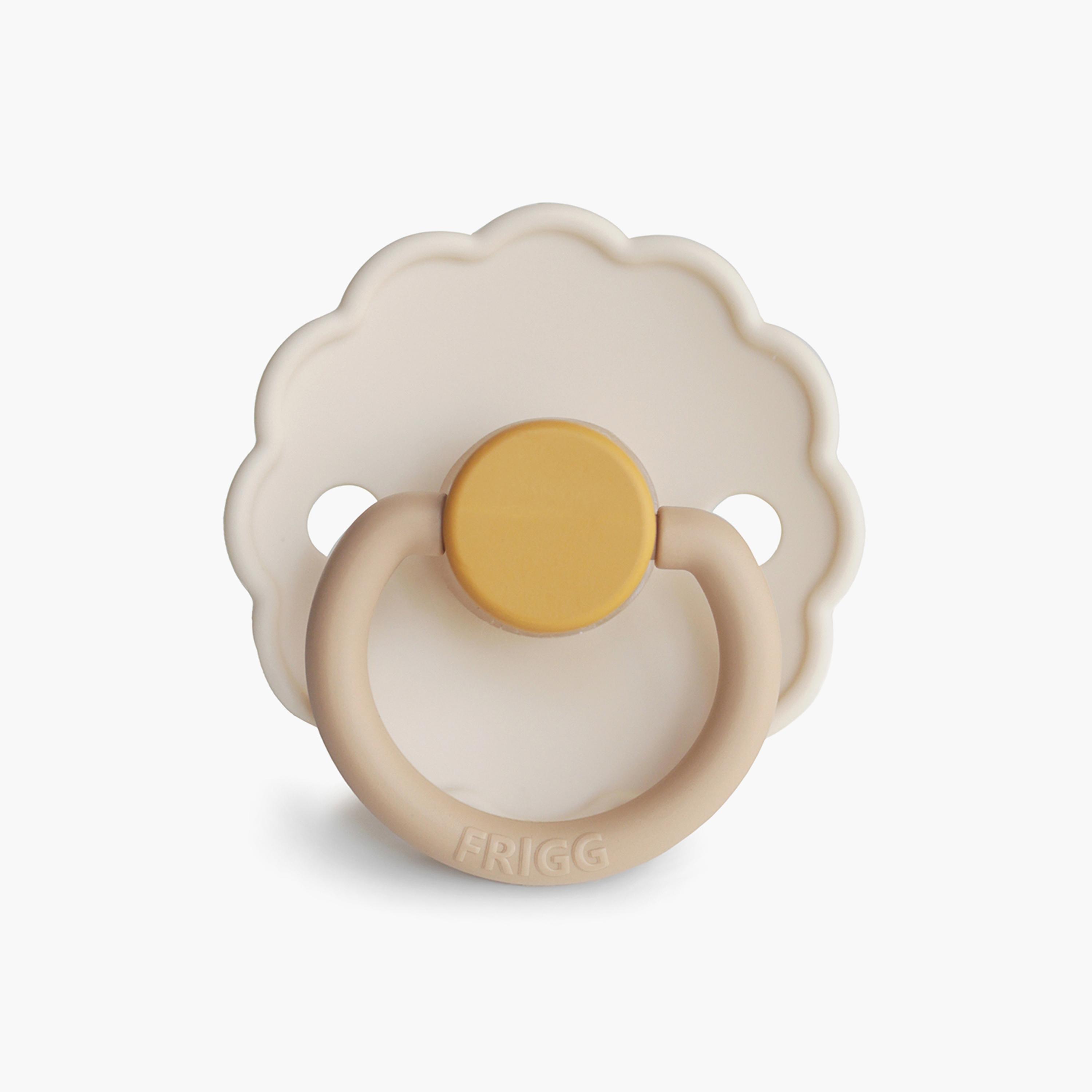 Frigg 2-Piece Daisy Latex Baby Pacifier - Desert & Cream - Size 2-baby-feeding-pacifiers-image-3