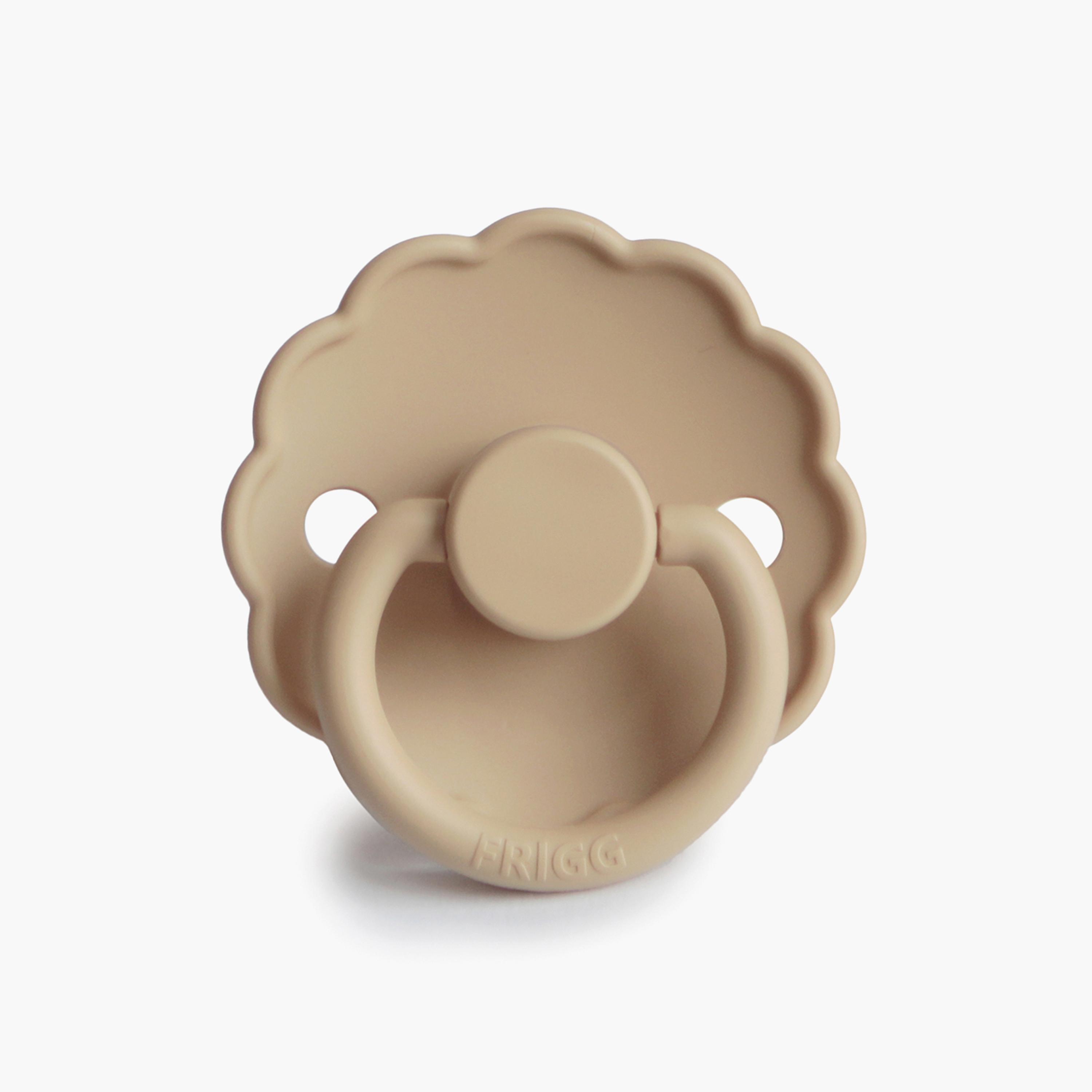 Frigg 2-Piece Daisy Latex Baby Pacifier - Desert & Cream - Size 2-baby-feeding-pacifiers-image-4