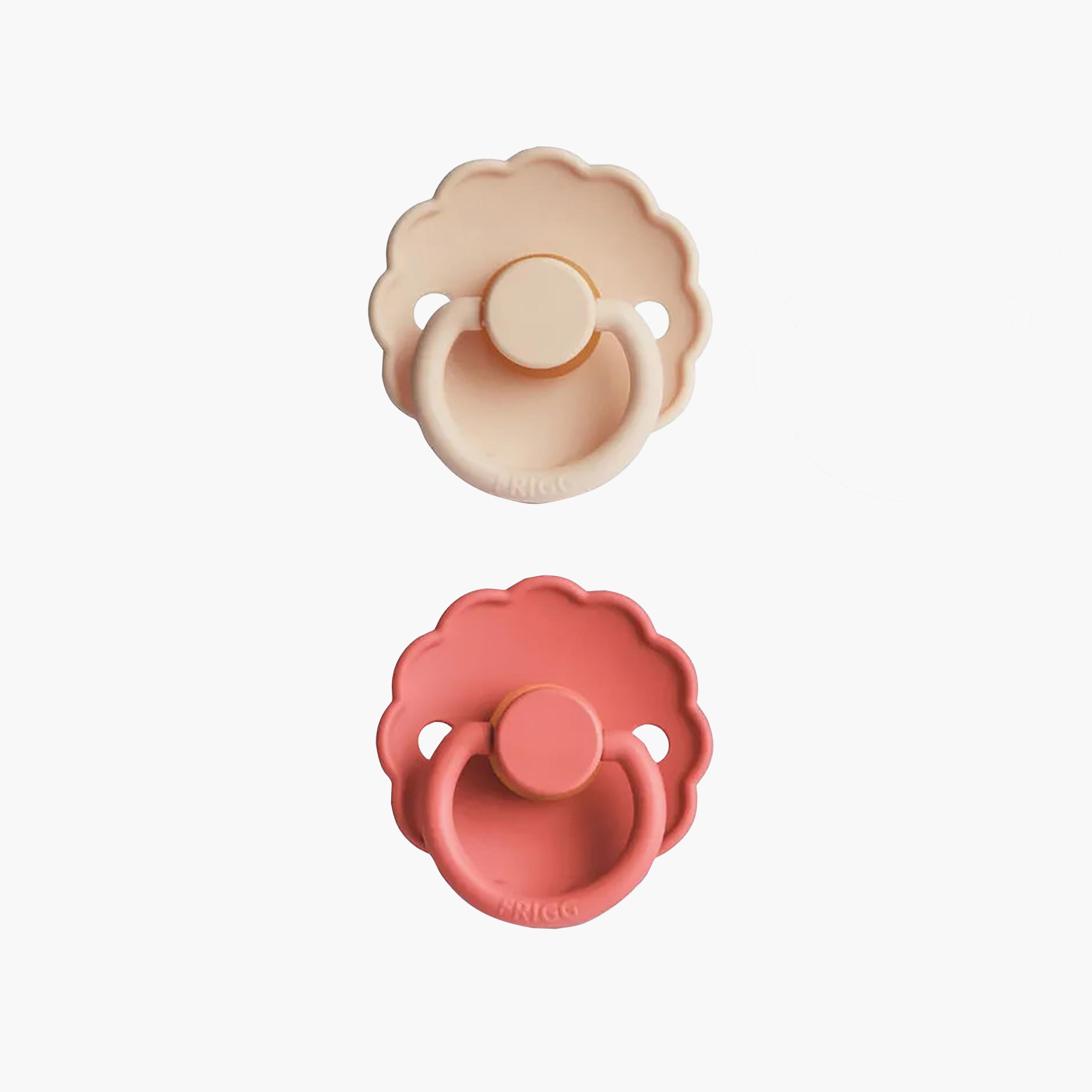 FRIGG 2-Piece Daisy Latex Pacifier - Size 2-baby-feeding-pacifiers-image-1
