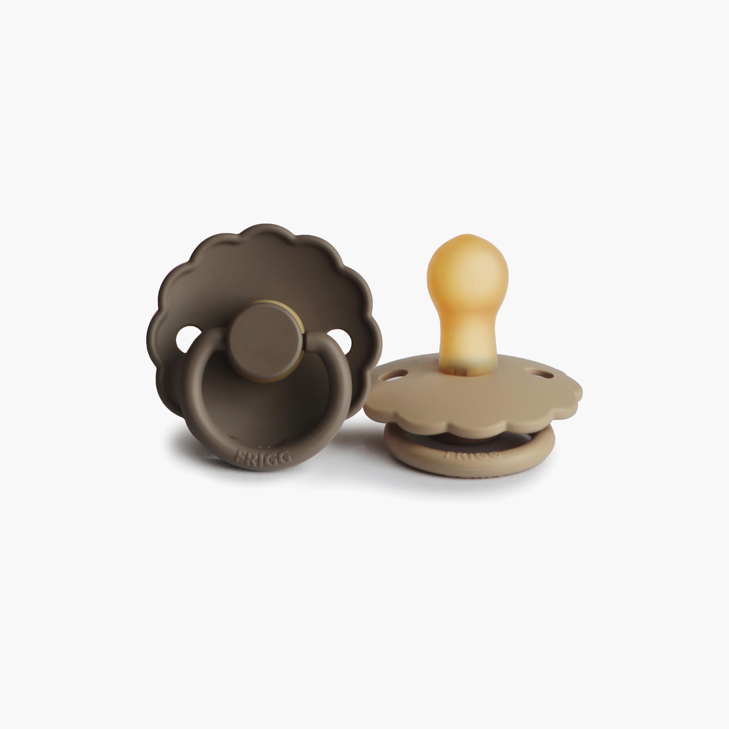 Frigg 2-Piece Daisy Latex Baby Pacifier - Croissant Night & Portobello - Size 1-baby-feeding-pacifiers-image-4