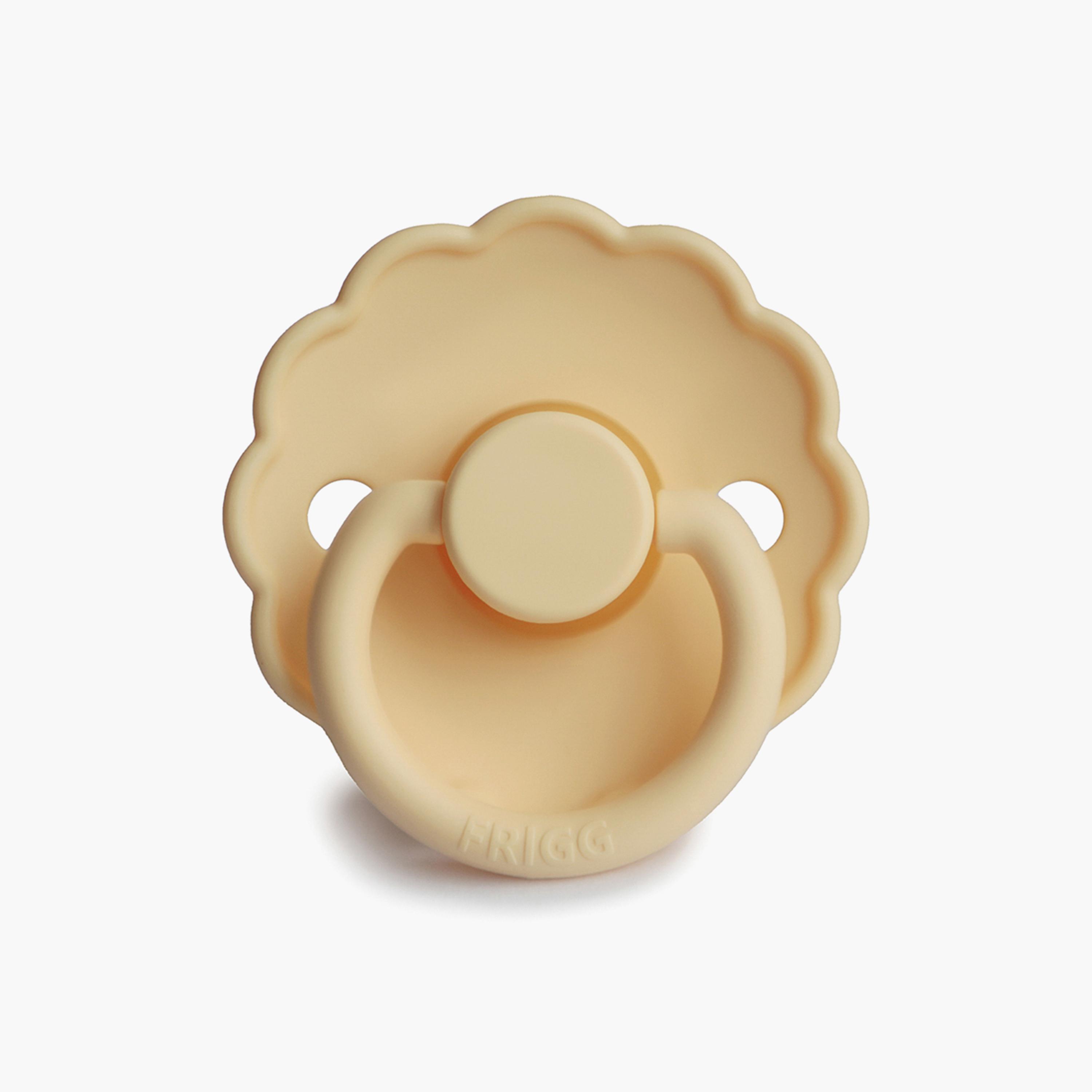 Frigg 2-Piece Daisy Silicone Baby Pacifier - Pale Daffodil & Fuchsia - Size 2-baby-feeding-pacifiers-image-5