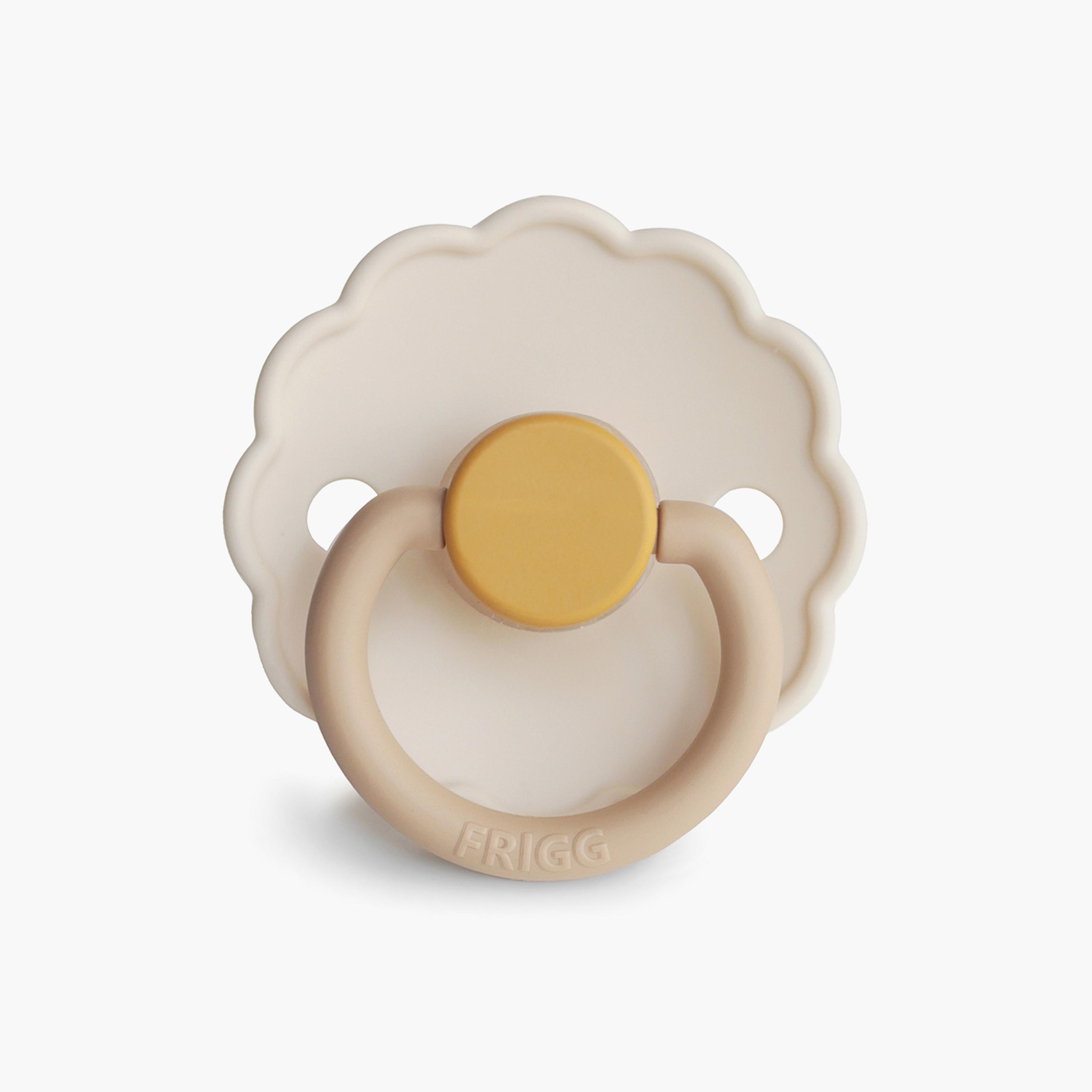 Frigg 2-Piece Daisy Silicone Baby Pacifier - Desert & Cream - Size 2-baby-feeding-pacifiers-image-3