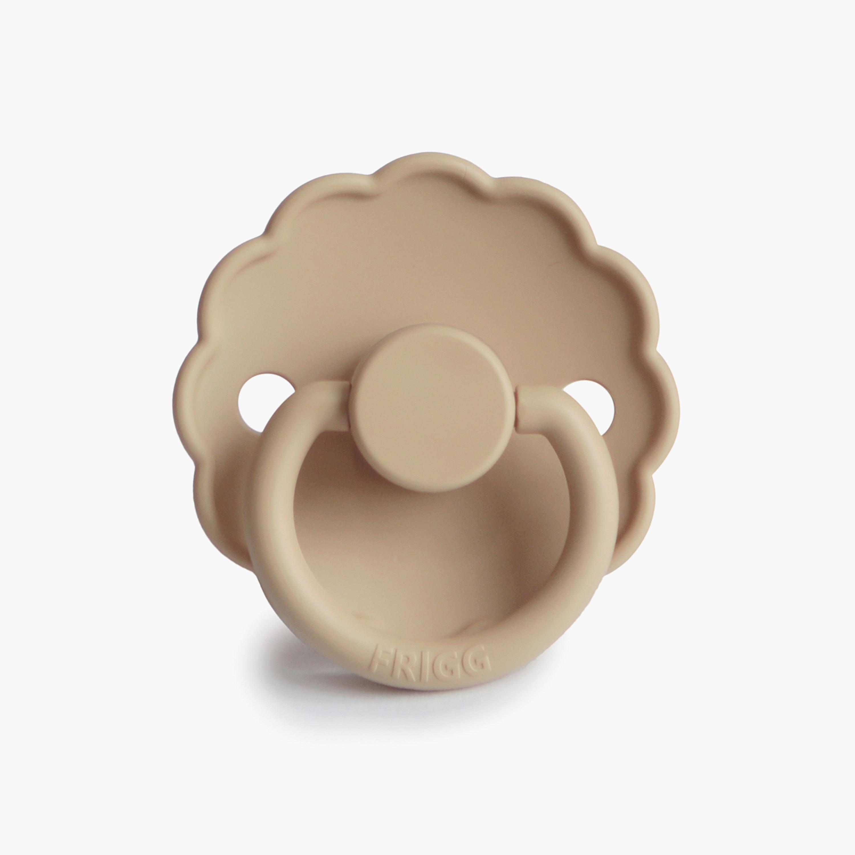 Frigg 2-Piece Daisy Silicone Baby Pacifier - Desert & Cream - Size 2-baby-feeding-pacifiers-image-4