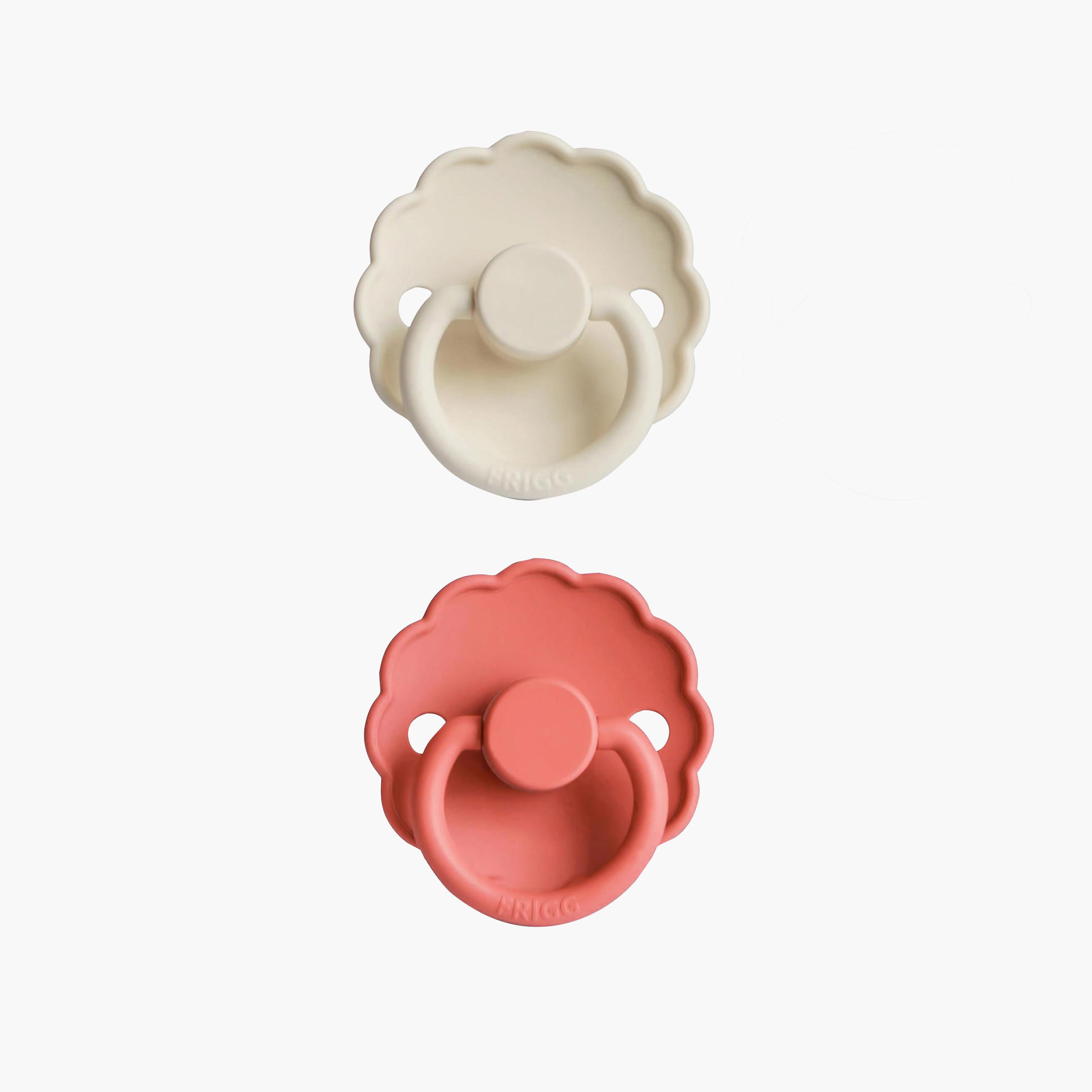 FRIGG 2-Piece Daisy Silicone Pacifier - Size 1-baby-feeding-pacifiers-image-1