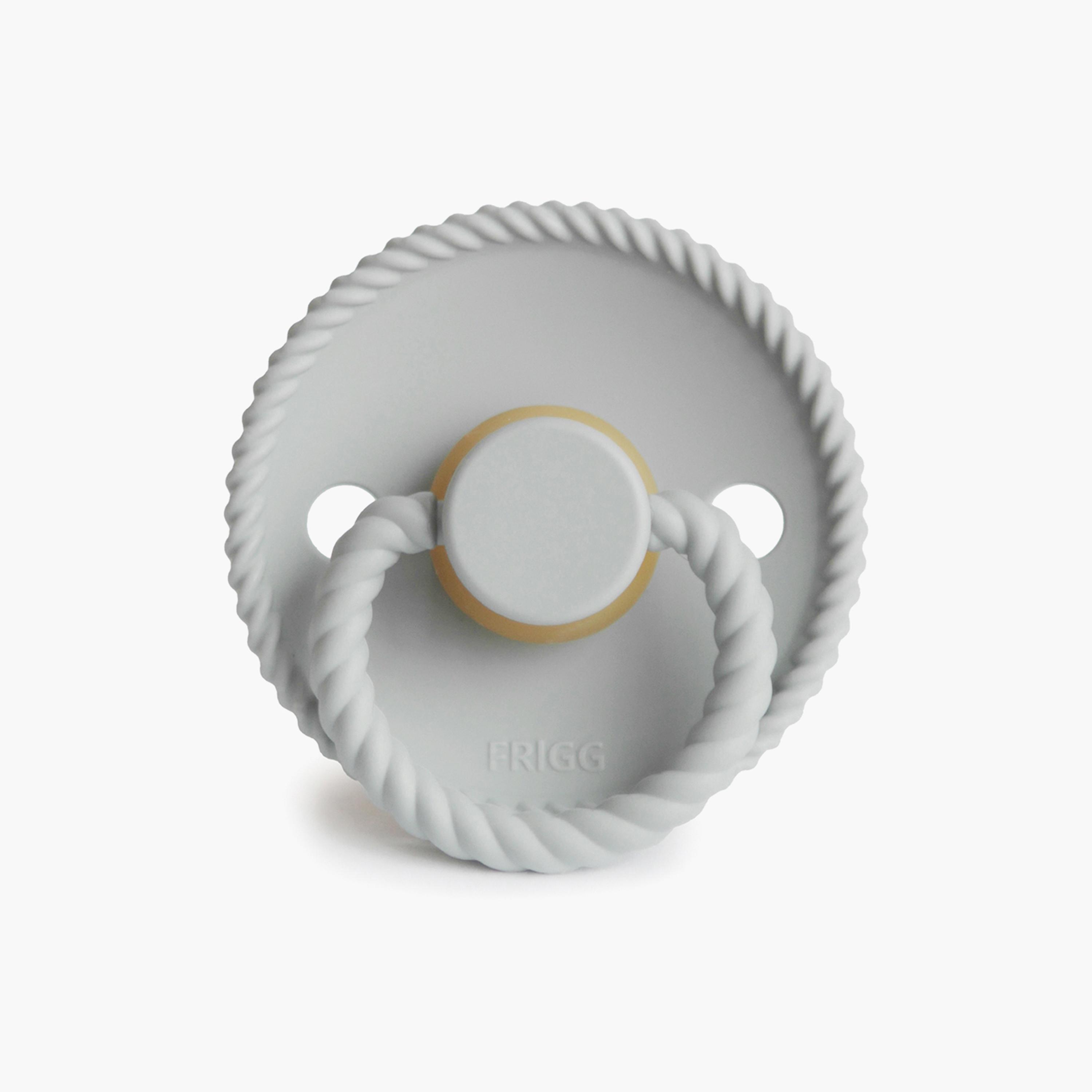 Frigg 2-Piece Rope Silicone Baby Pacifier - Portobello & Silver Gray - Size 2-baby-feeding-pacifiers-image-4