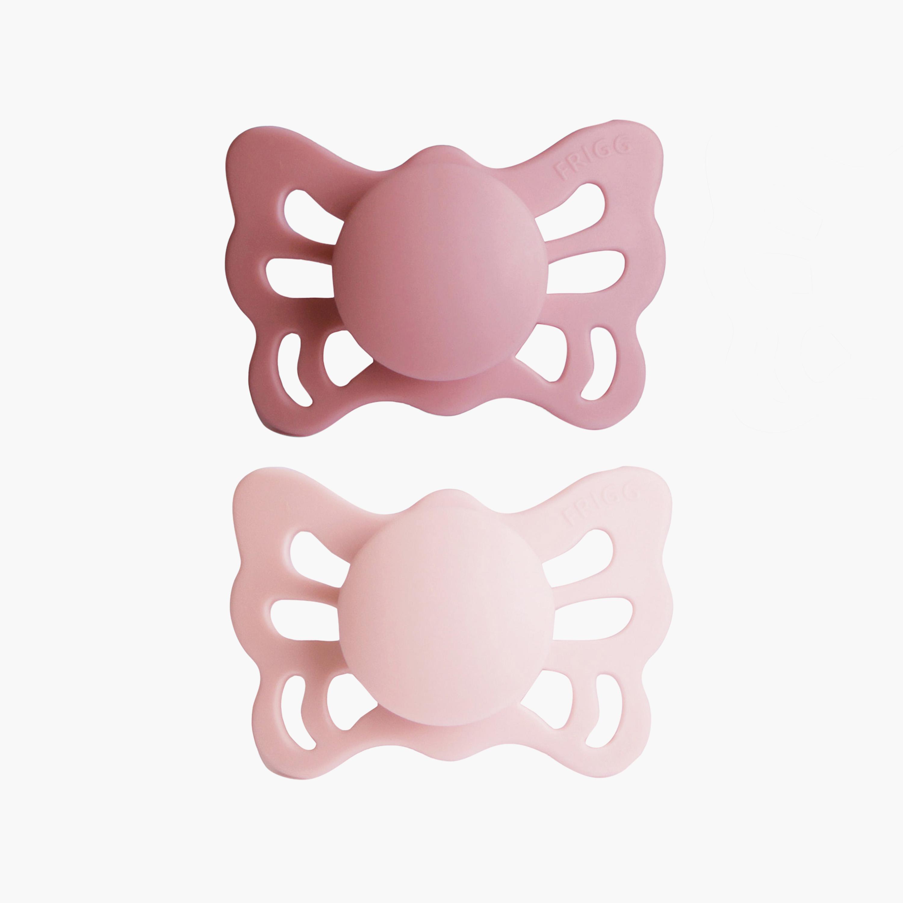 FRIGG 2-Piece Butterfly Anatomical Silicone Pacifier - Size 1-baby-feeding-pacifiers-image-1