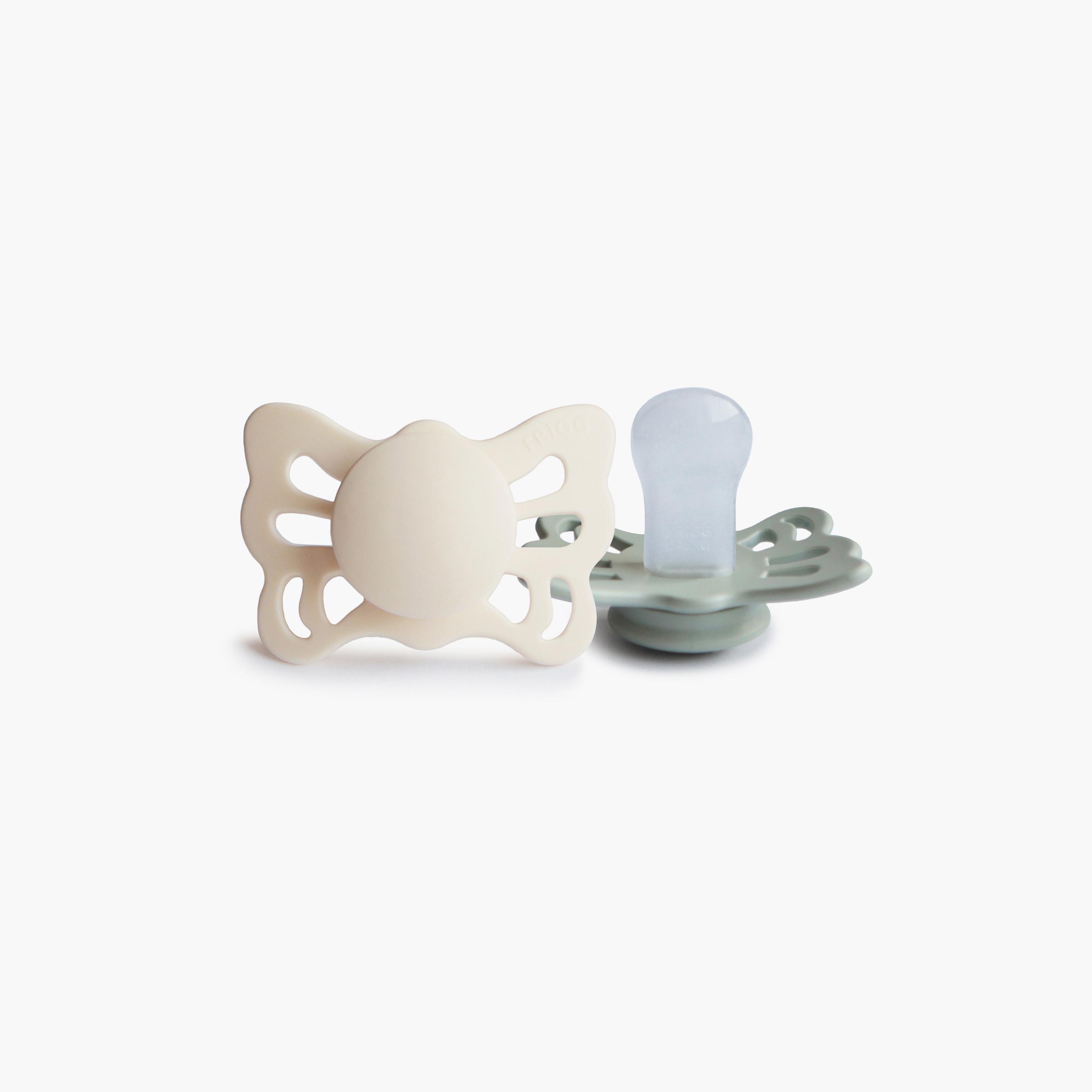 FRIGG 2-Piece Butterfly Anatomical Silicone Pacifier - Size 1-baby-feeding-pacifiers-image-2