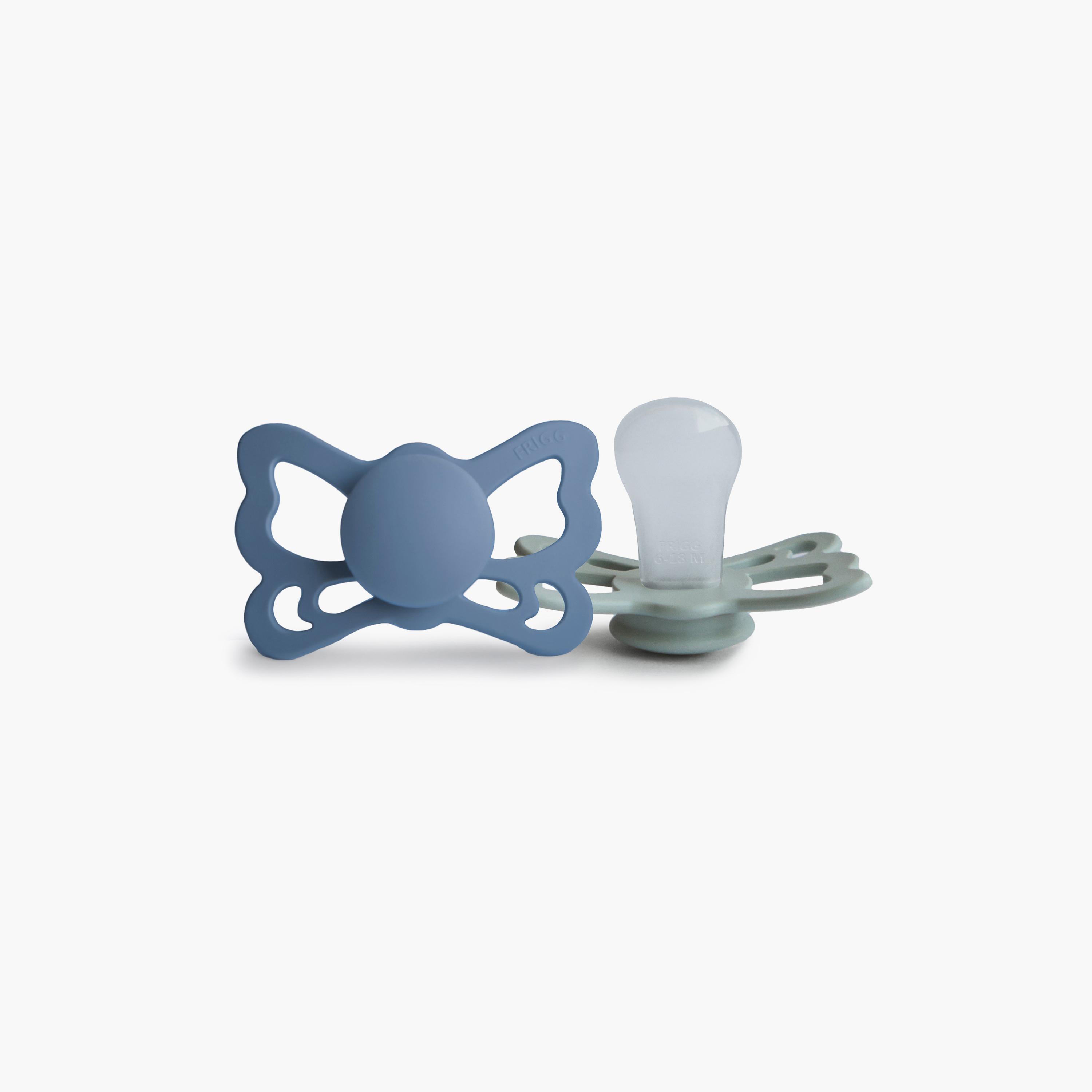 FRIGG 2-Piece Butterfly Anatomical Silicone Pacifier - Size 1-baby-feeding-pacifiers-image-2