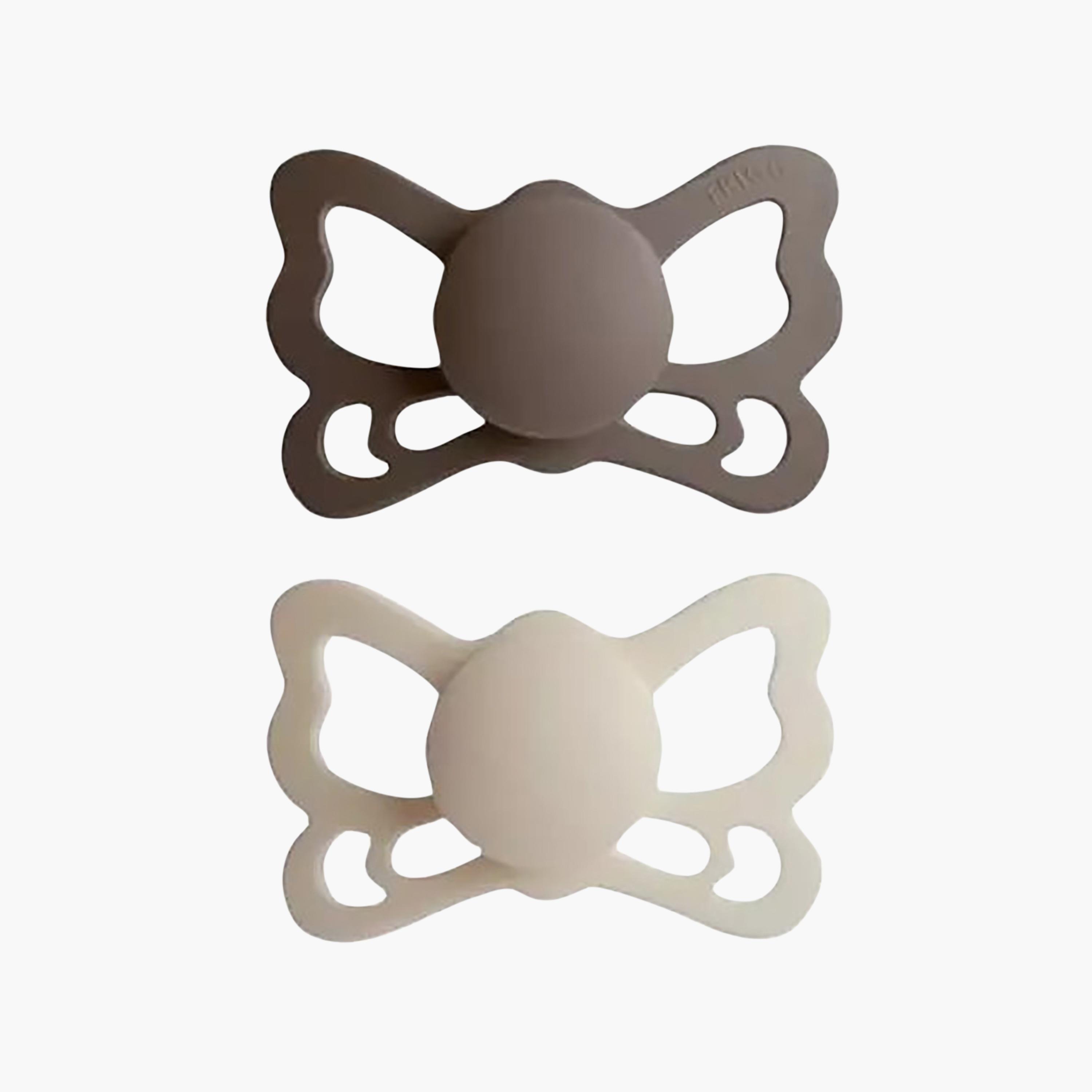 FRIGG 2-Piece Butterfly Anatomical Silicone Pacifier - Size 1-baby-feeding-pacifiers-image-1