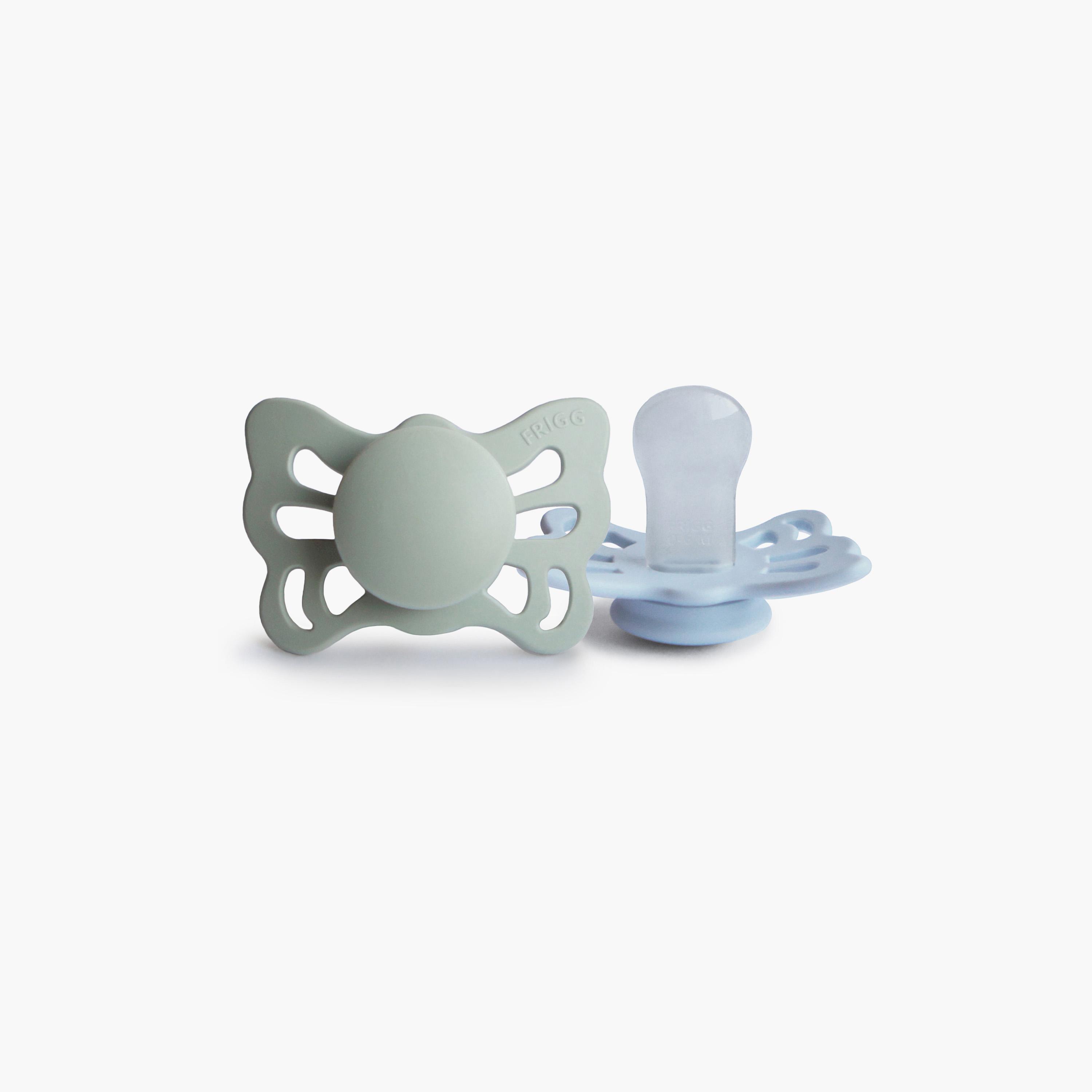 FRIGG 2-Piece Butterfly Anatomical Silicone Pacifier - Size 1-baby-feeding-pacifiers-image-2