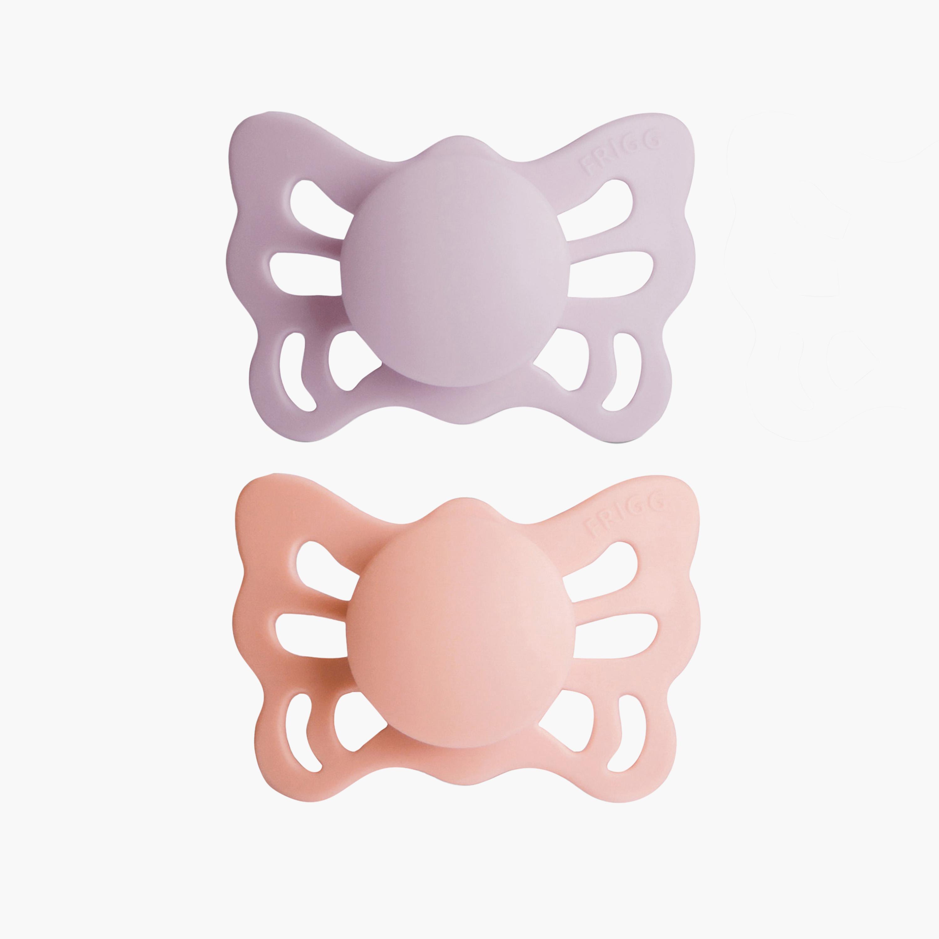 FRIGG 2-Piece Butterfly Anatomical Silicone Pacifier - Size 1-baby-feeding-pacifiers-image-1
