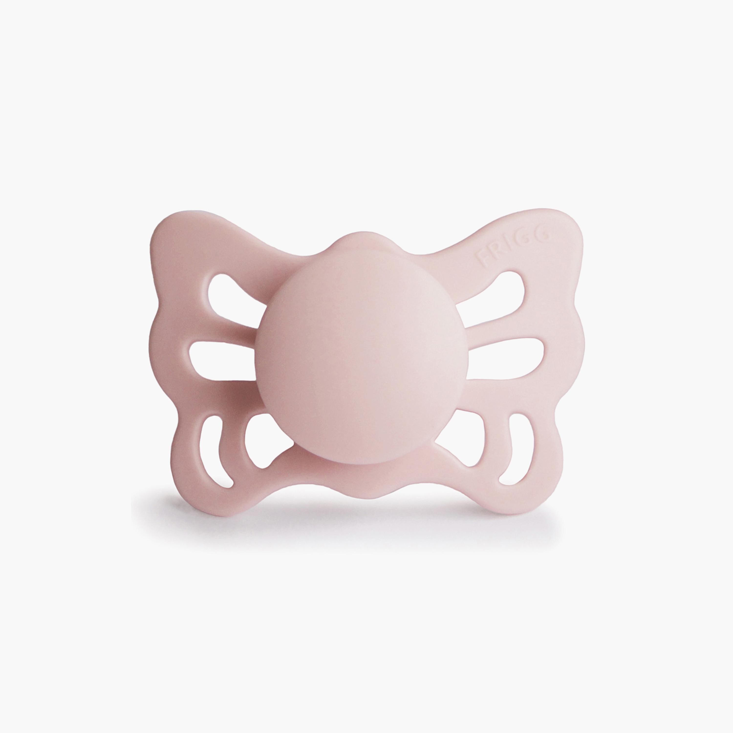 Frigg 2-Piece Butterfly Anatomical Silicone Baby Pacifier - Blush & Cedar - Size 2-baby-feeding-pacifiers-image-4
