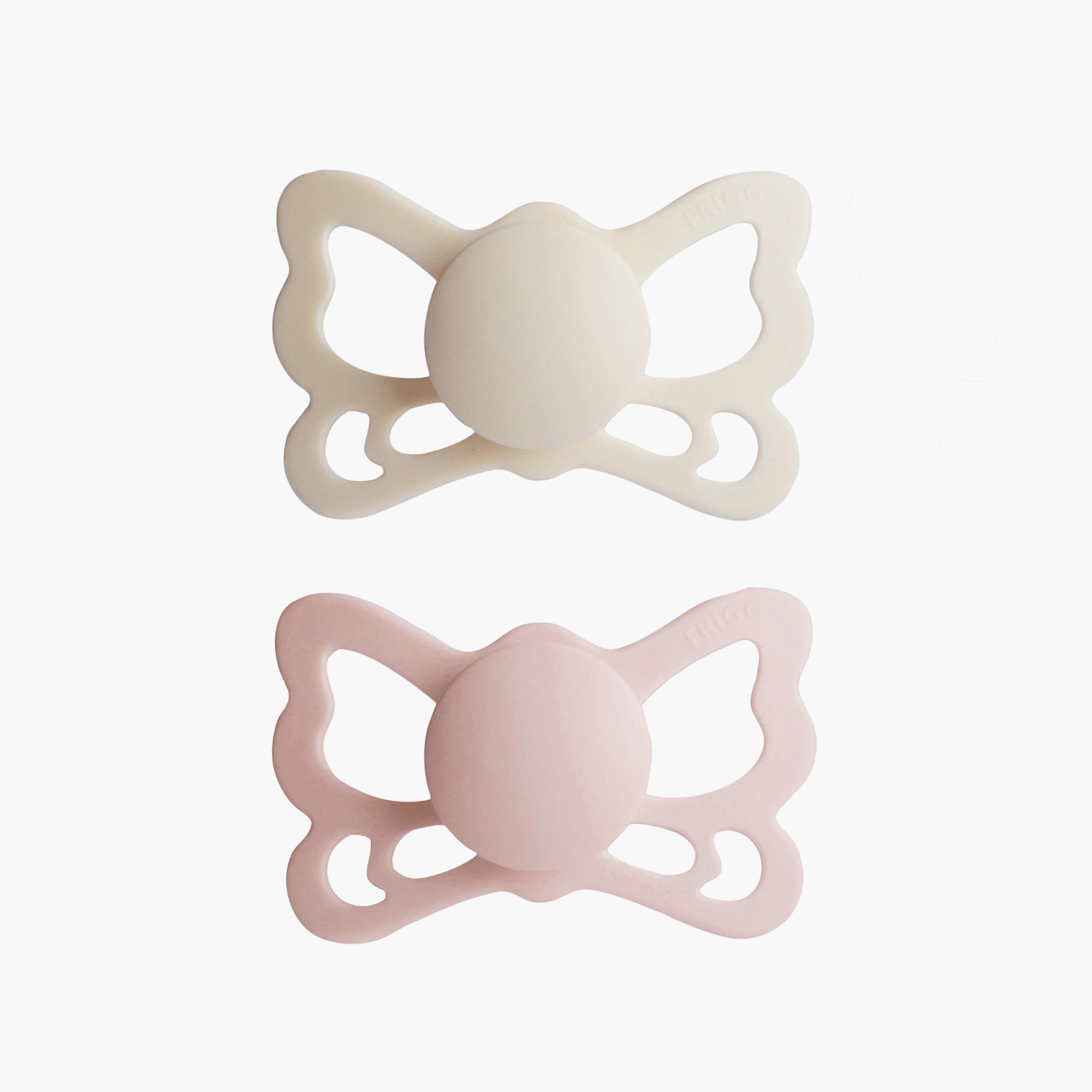 FRIGG 2-Piece Butterfly Anatomical Silicone Pacifier - Size 2-baby-feeding-pacifiers-image-1