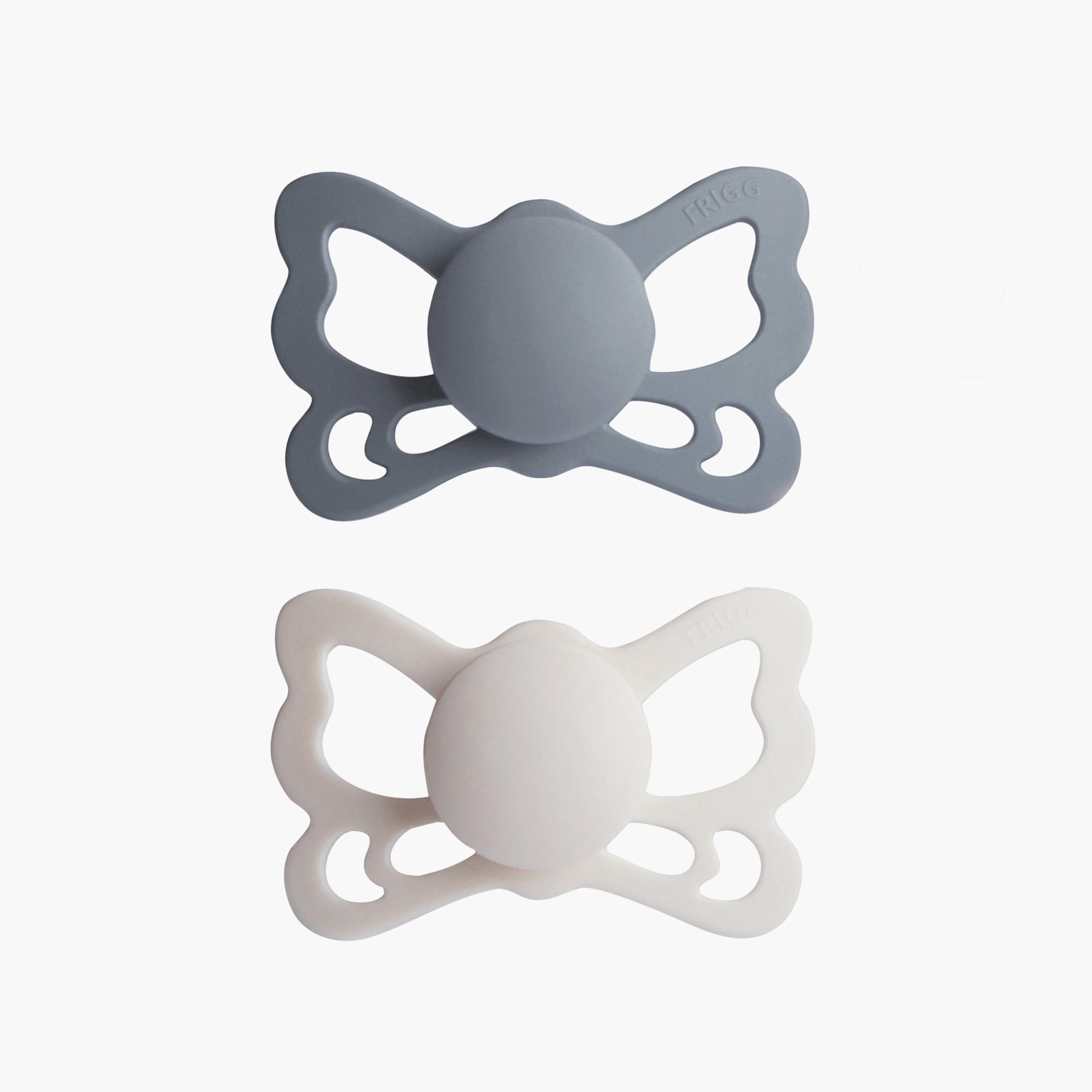 FRIGG 2-Piece Butterfly Anatomical Silicone Pacifier - Size 2-baby-feeding-pacifiers-image-1