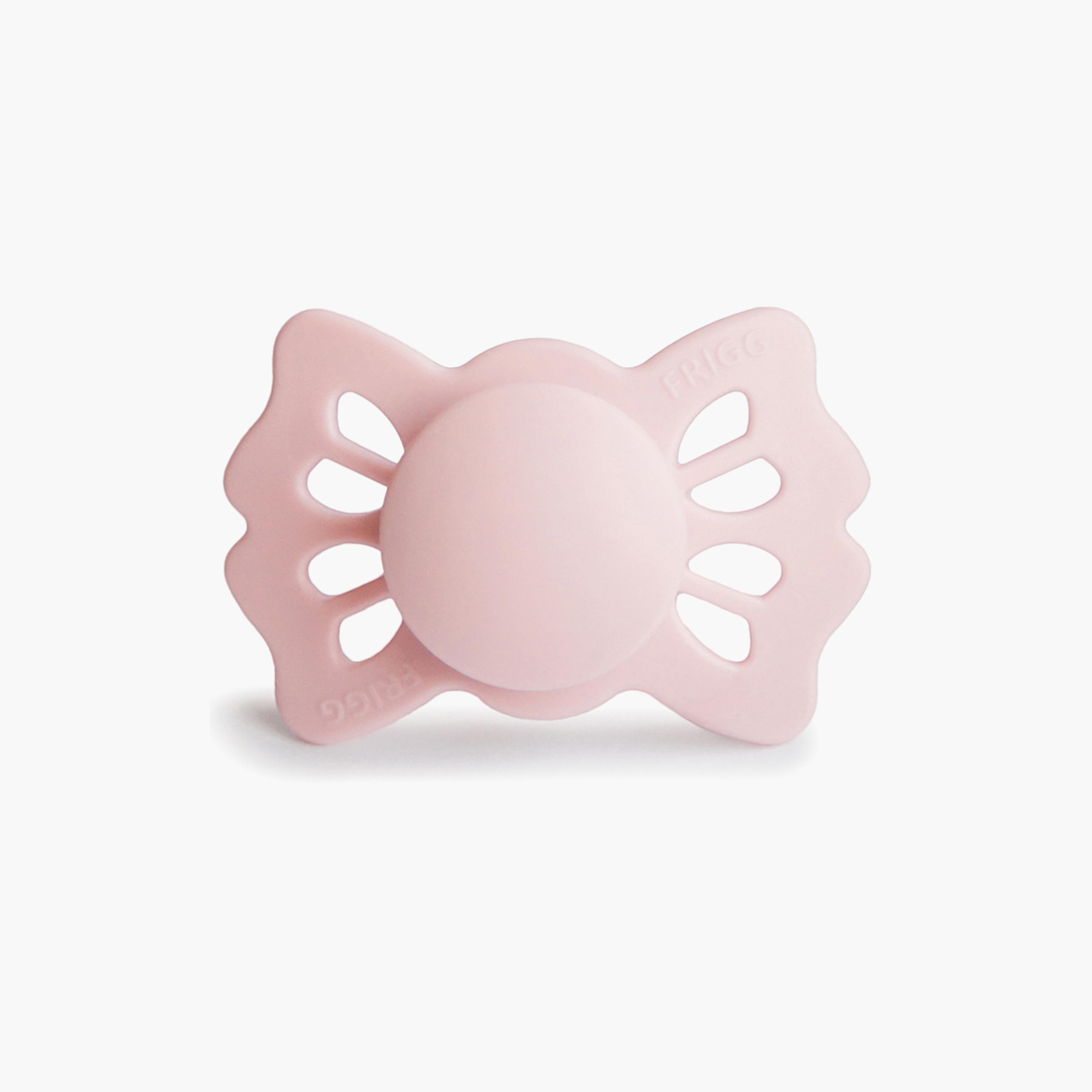 Frigg 2-Piece Lucky Symmetrical Silicone Baby Pacifier - Cedar & Baby Pink - Size 1-baby-feeding-pacifiers-image-4