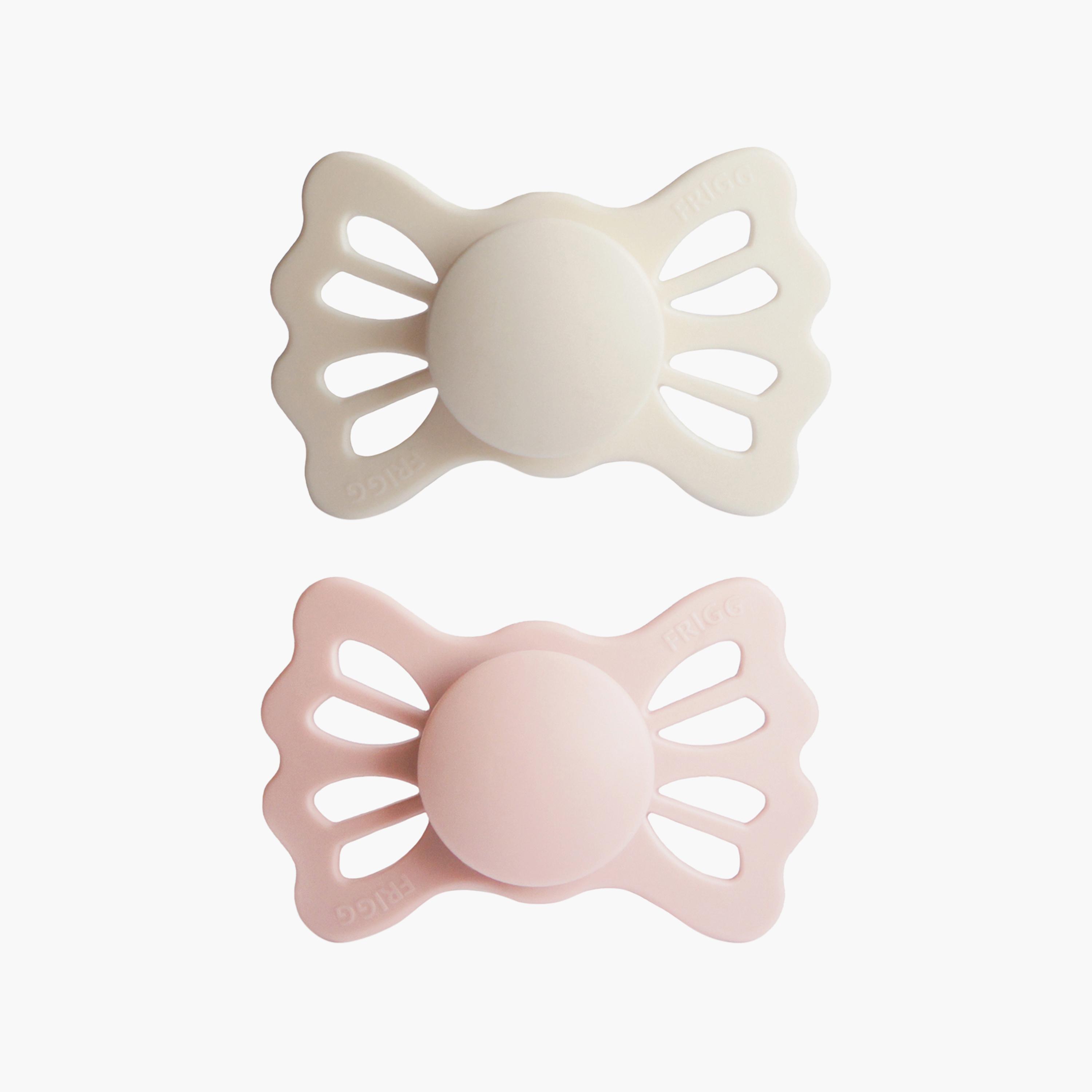 Frigg 2-Piece Lucky Symmetrical Silicone Baby Pacifier - Blush & Cedar - Size 2-baby-feeding-pacifiers-image-1