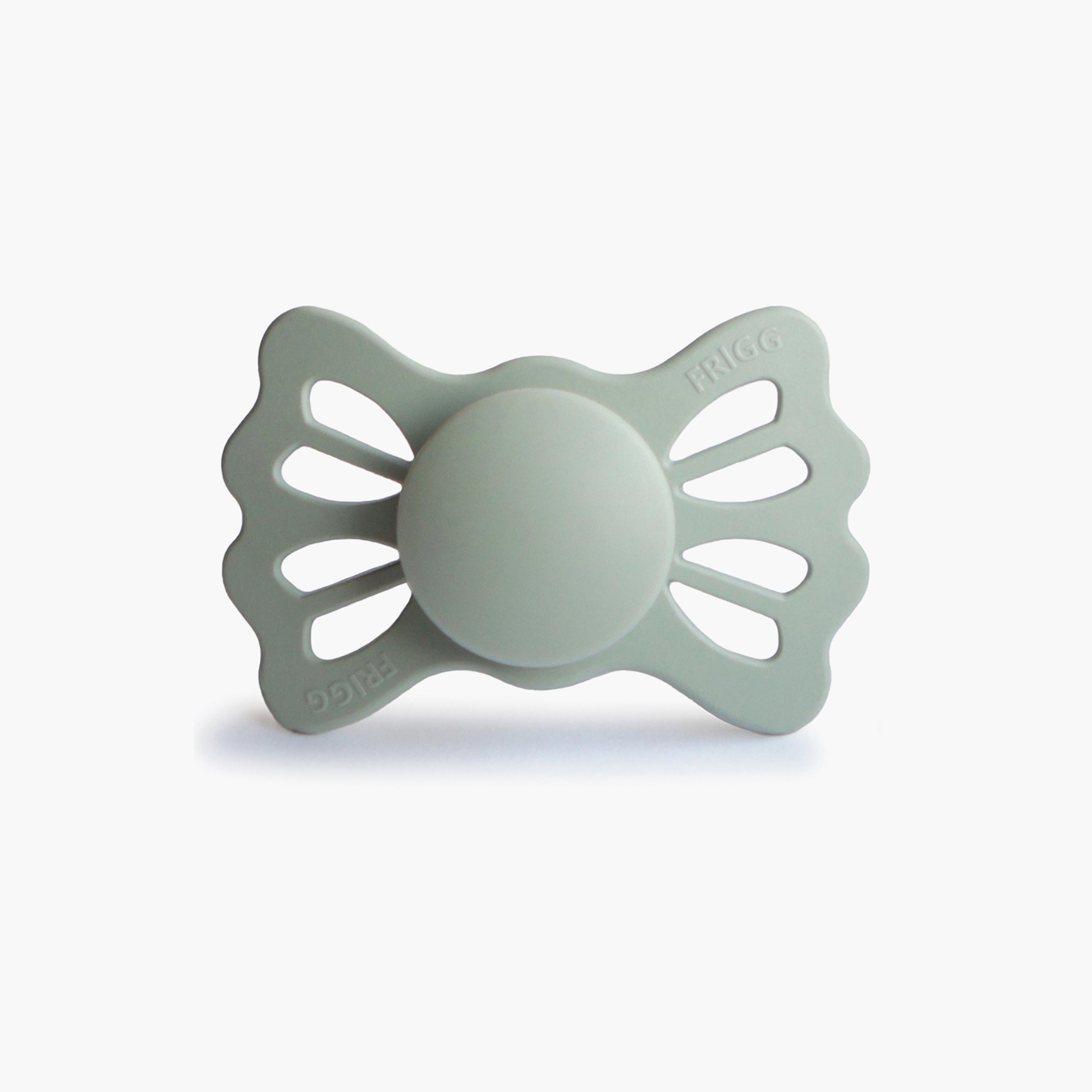 Frigg 2-Piece Lucky Symmetrical Silicone Baby Pacifier - Sage & Silver Gray - Size 2-baby-feeding-pacifiers-image-3