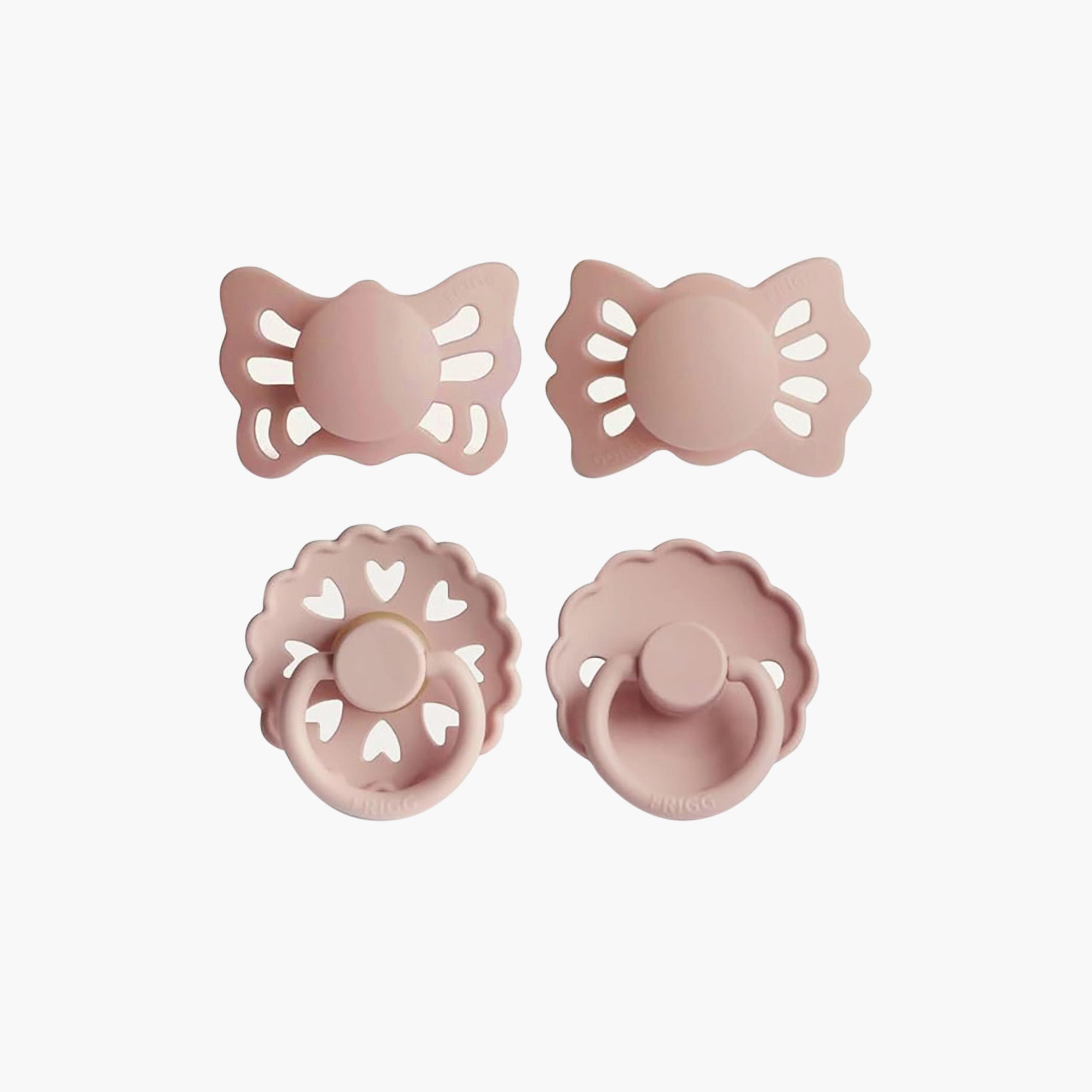 FRIGG 4-Piece Floral Heart Pacifier - Size 1-baby-feeding-pacifiers-image-1