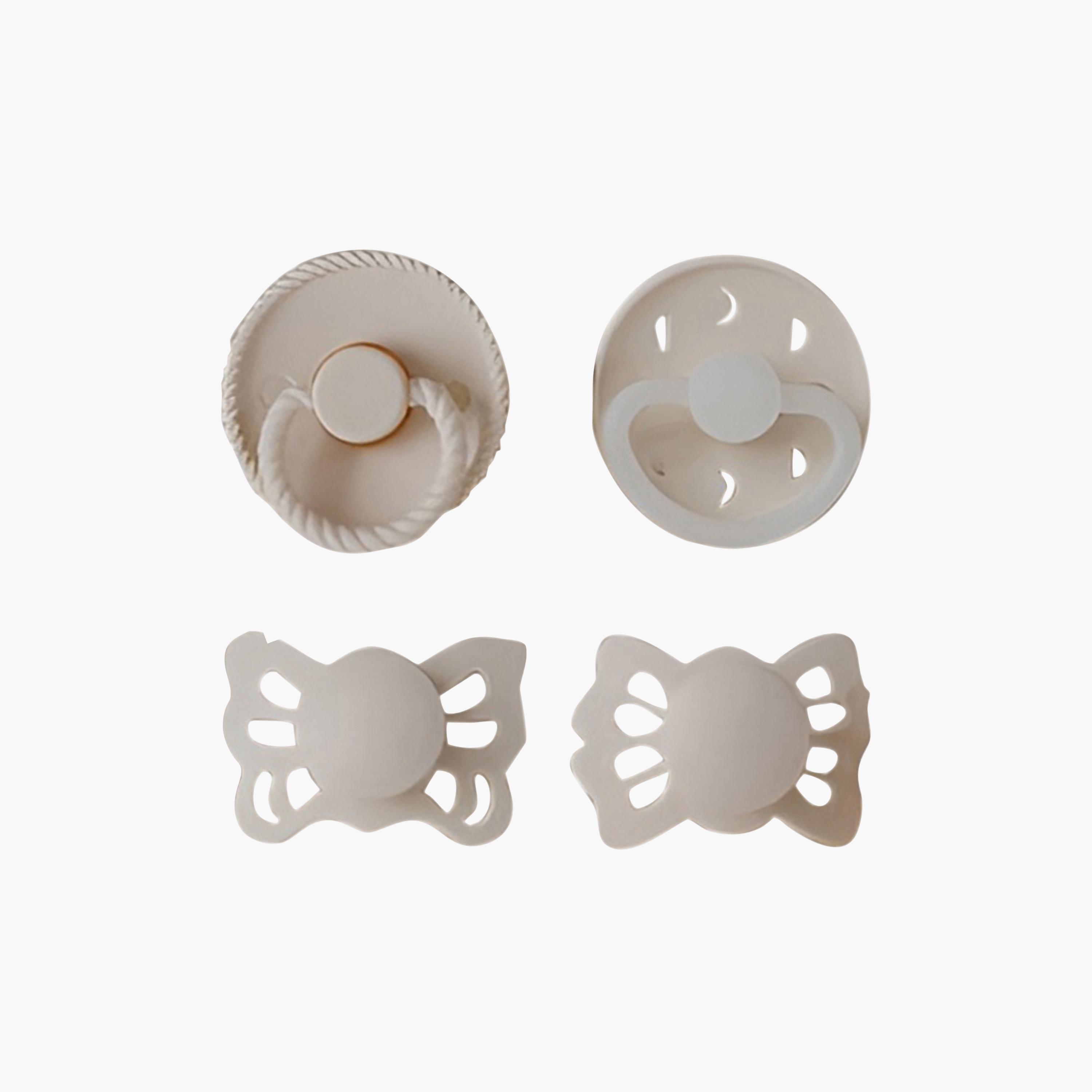 Frigg 4-Piece Moonlight Sailing Pacifier - Cream - Size 1-baby-feeding-pacifiers-image-1