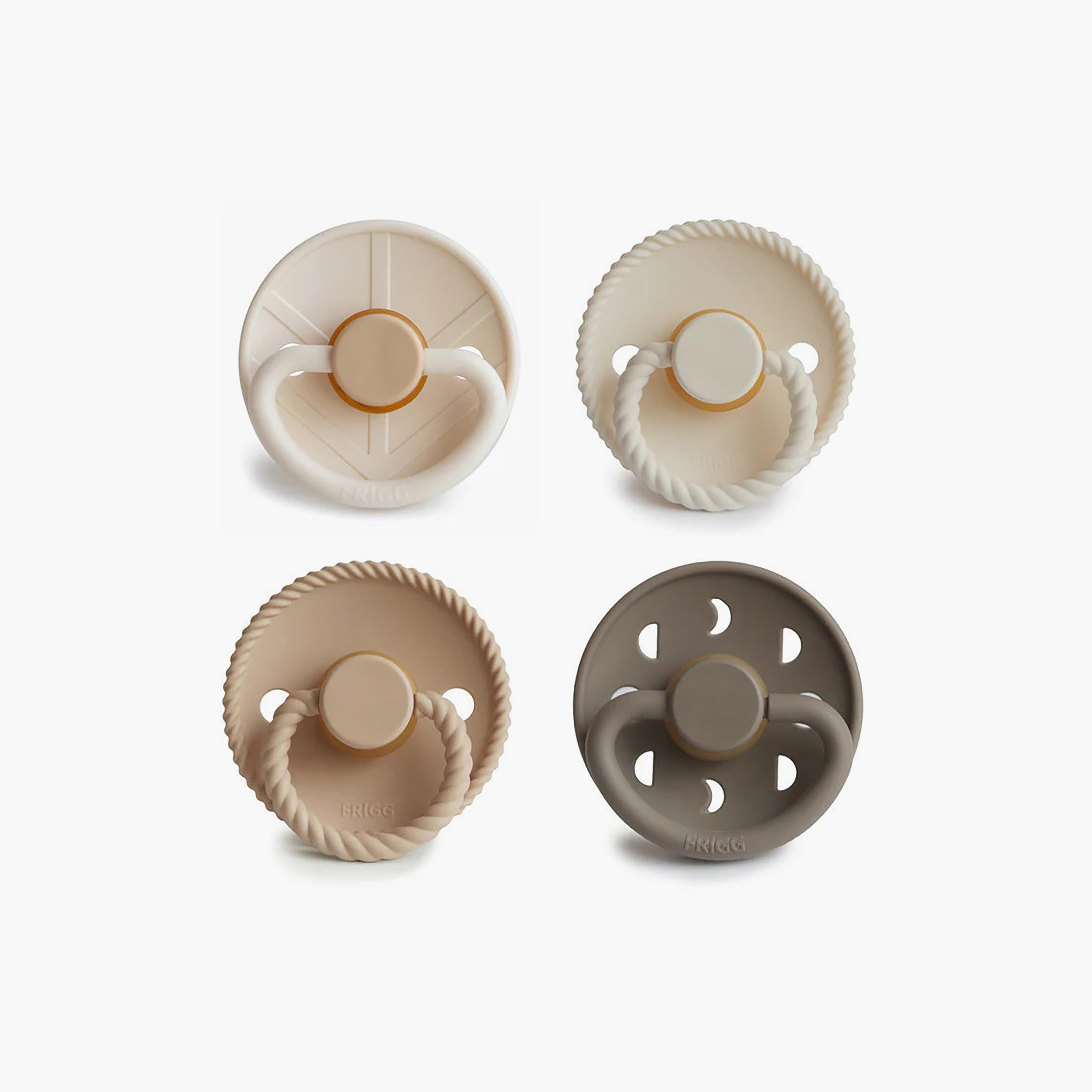 FRIGG 4-Piece Round Latex Pacifier - Size 2-baby-feeding-pacifiers-image-1