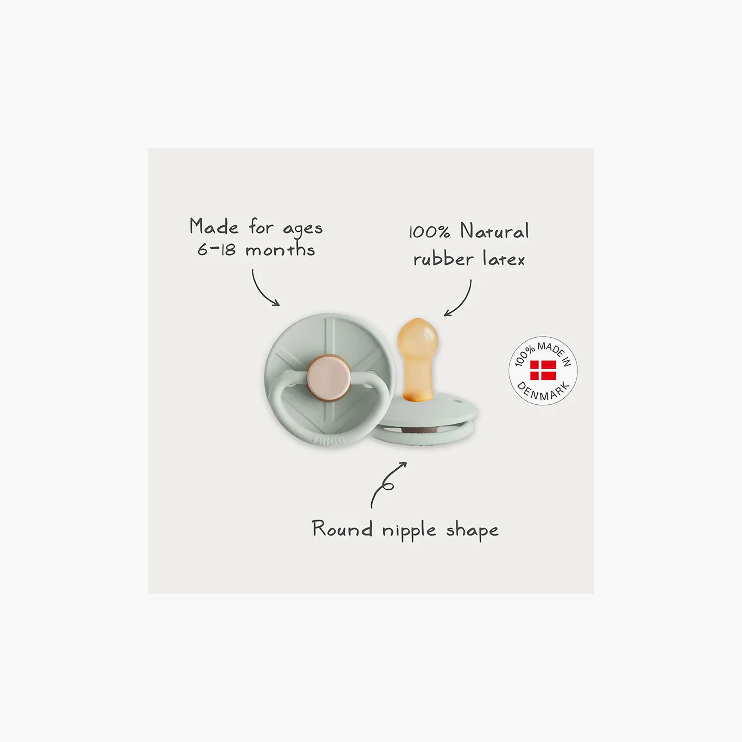 FRIGG 4-Piece Round Latex Pacifier - Size 2-baby-feeding-pacifiers-image-2