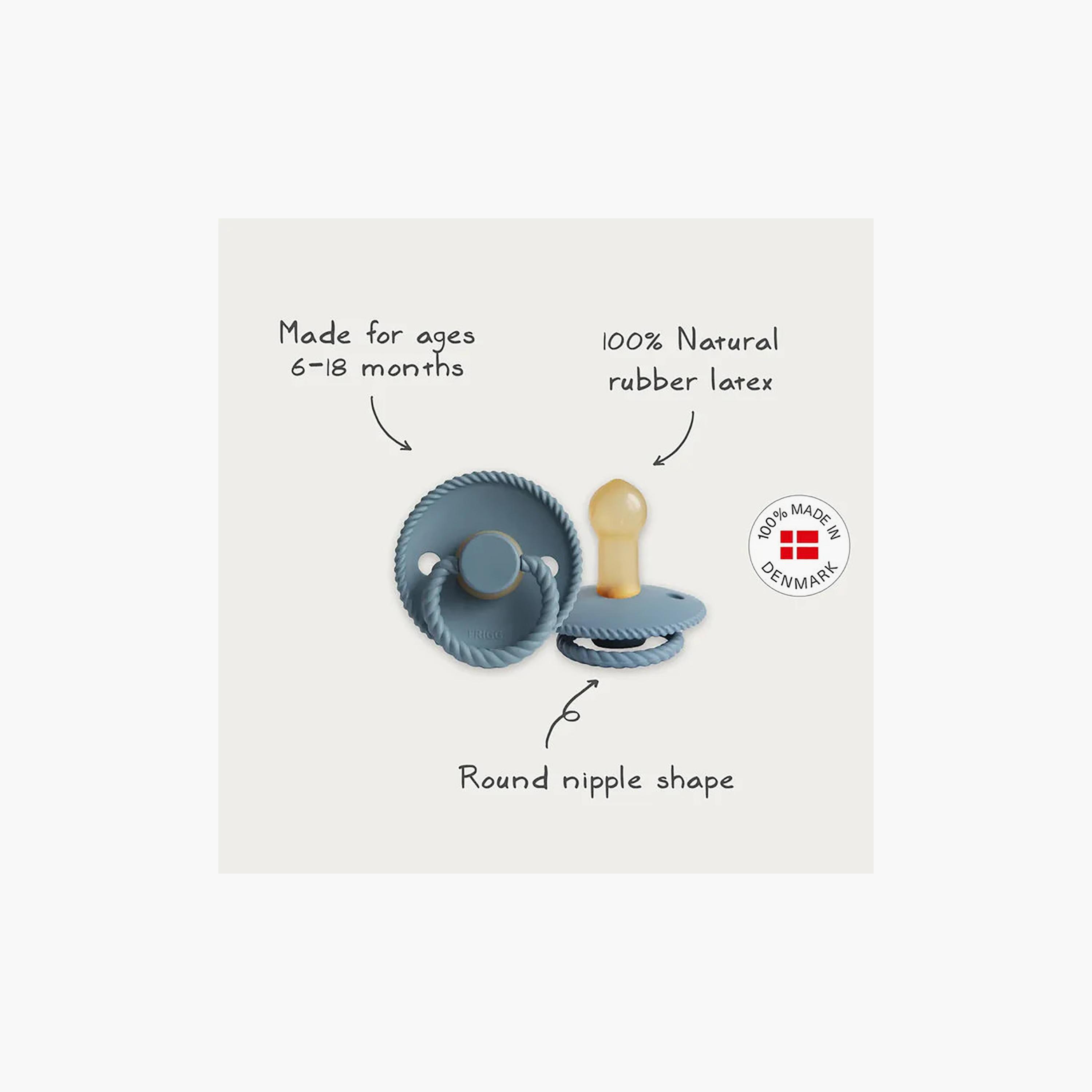 FRIGG 4-Piece Round Latex Pacifier - Size 2-baby-feeding-pacifiers-image-4