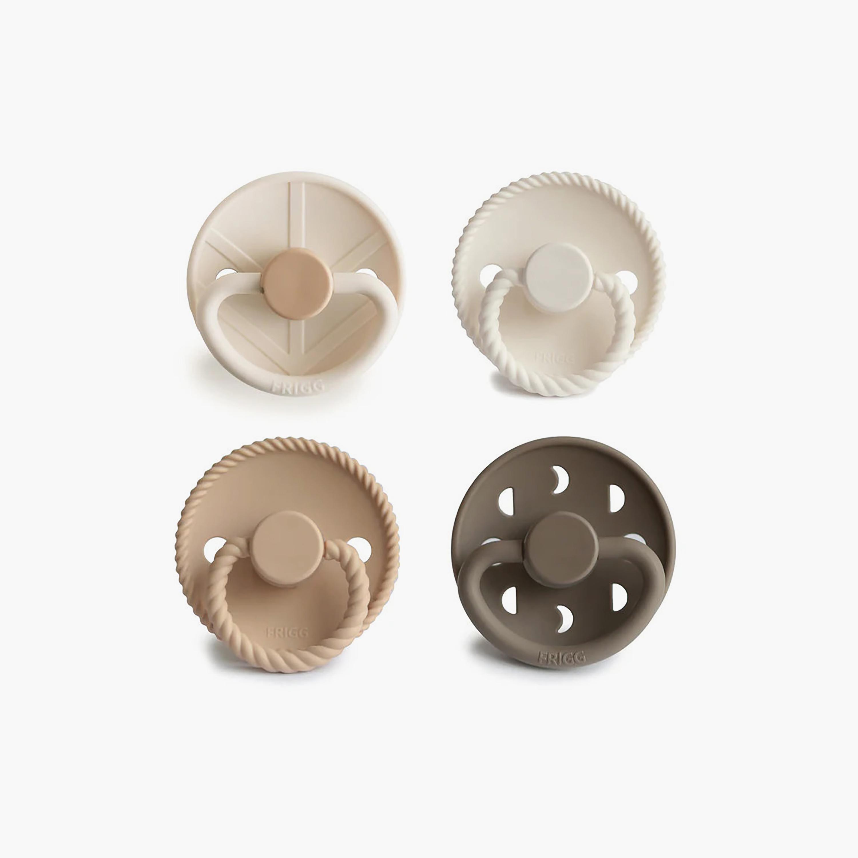 FRIGG 4-Piece Round Silicone Pacifier - Size 1-baby-feeding-pacifiers-image-1
