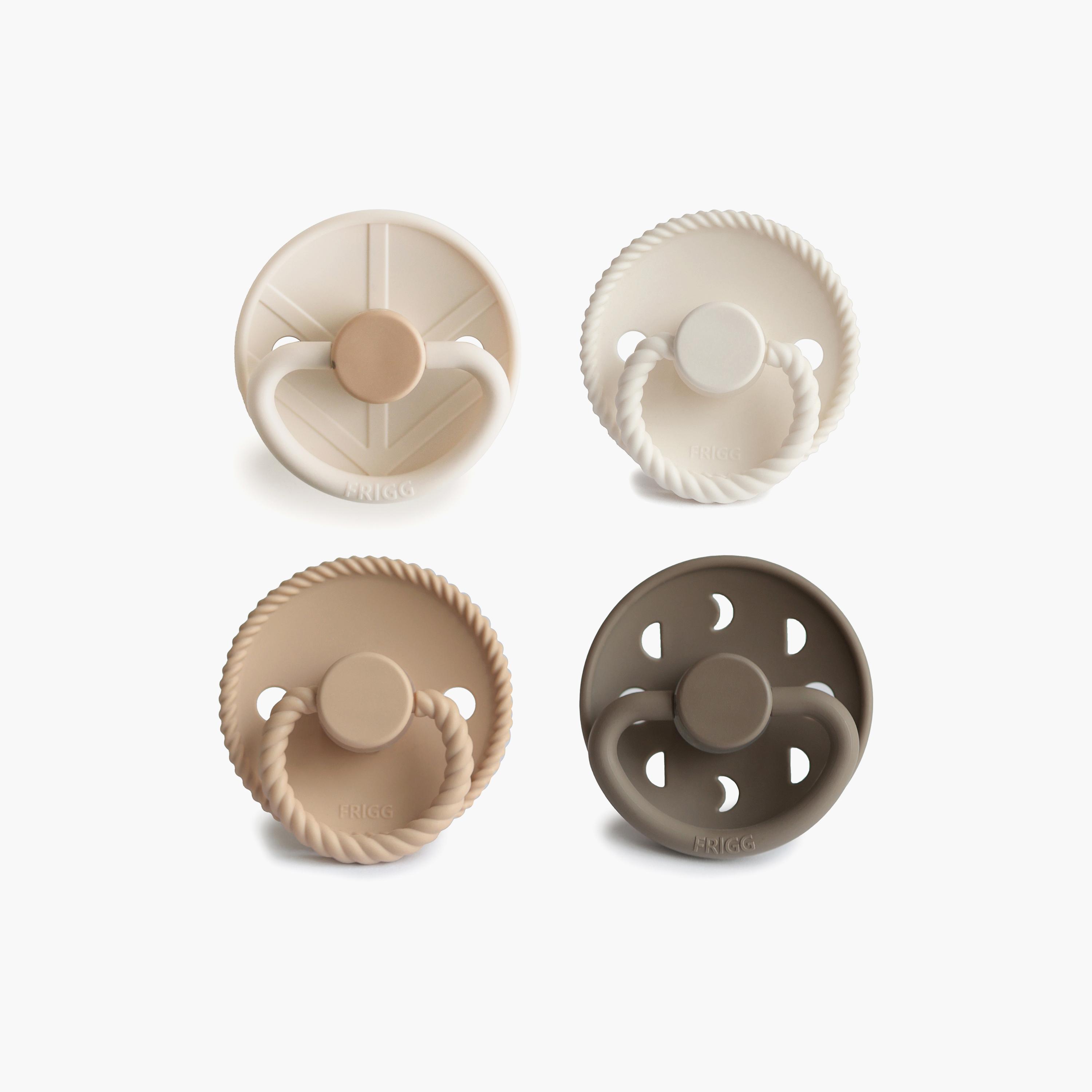 Frigg 4-Piece Round Silicone Baby Pacifier - Crystal Sparkle - Size 2-baby-feeding-pacifiers-image-1