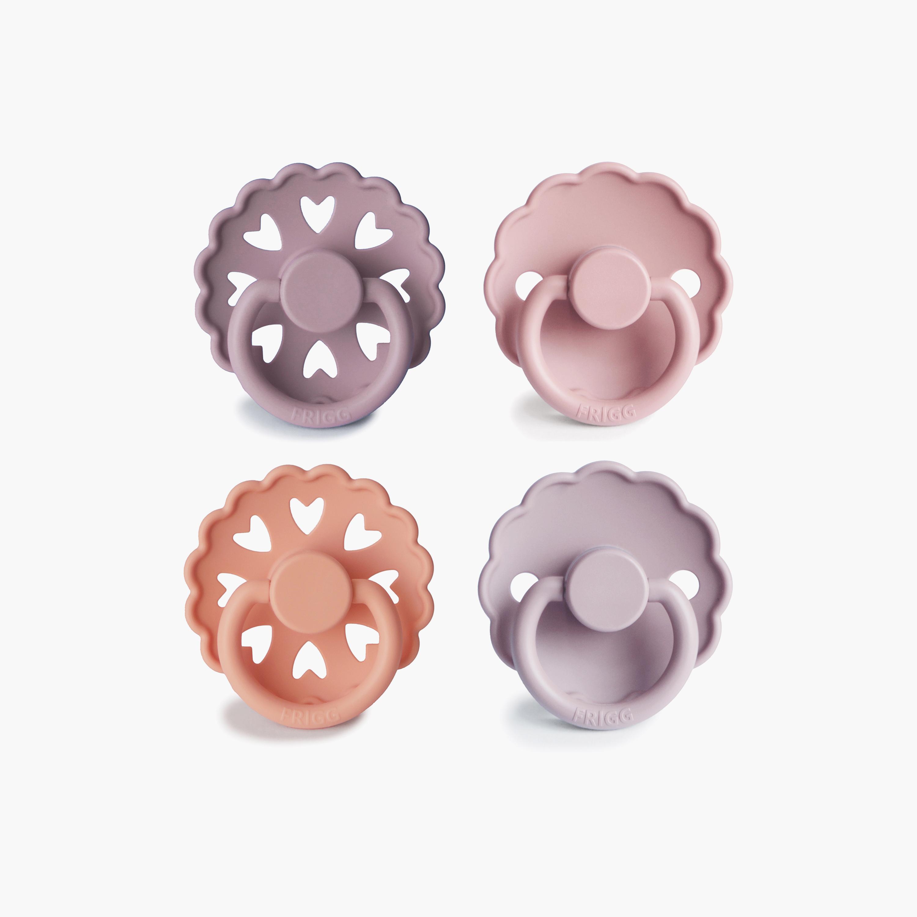 Frigg 4-Piece Round Silicone Baby Pacifier - Sunset Bliss - Size 2-baby-feeding-pacifiers-image-1