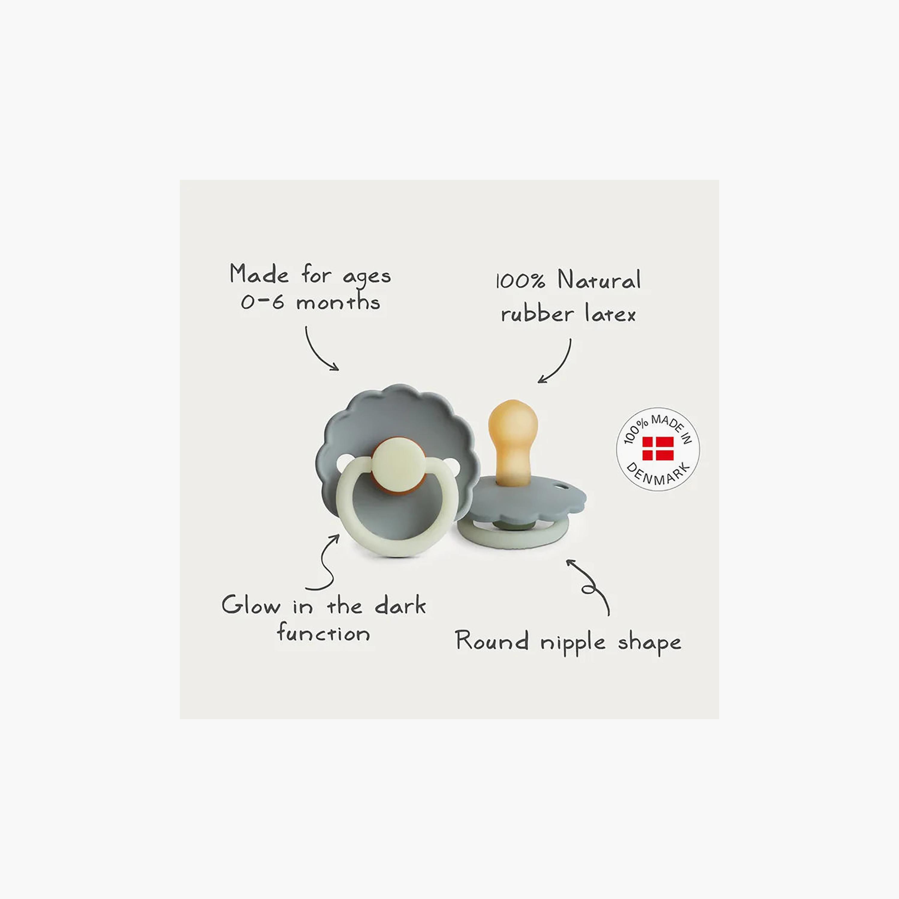 لهاية فريج راوند لاتكس مكونة من 6 قطع - مقاس 1-baby-feeding-pacifiers-image-5