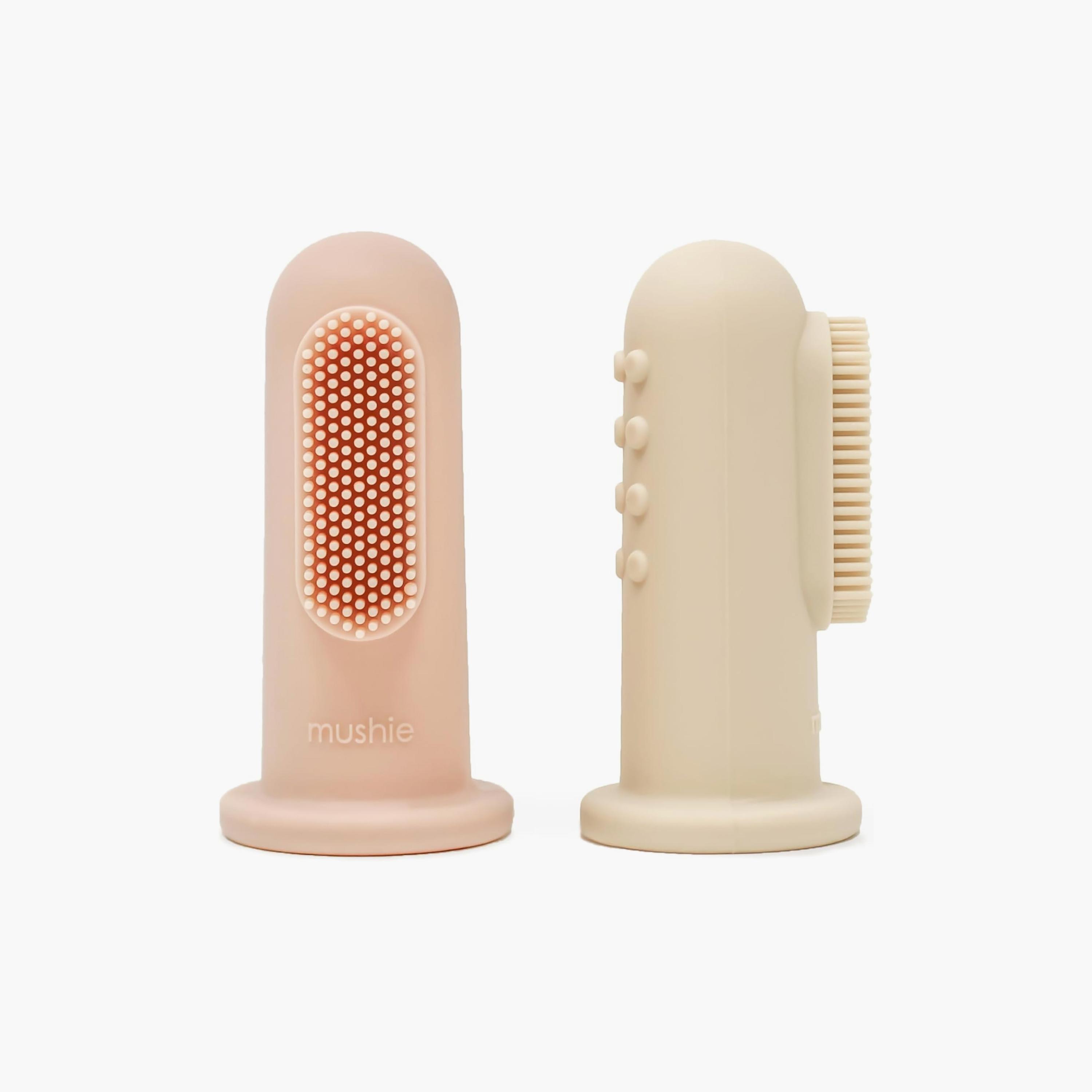 Mushie 2-Piece Finger Toothbrush Blush-baby-bathandcare-oralcare-teethanddentalcare-image-6