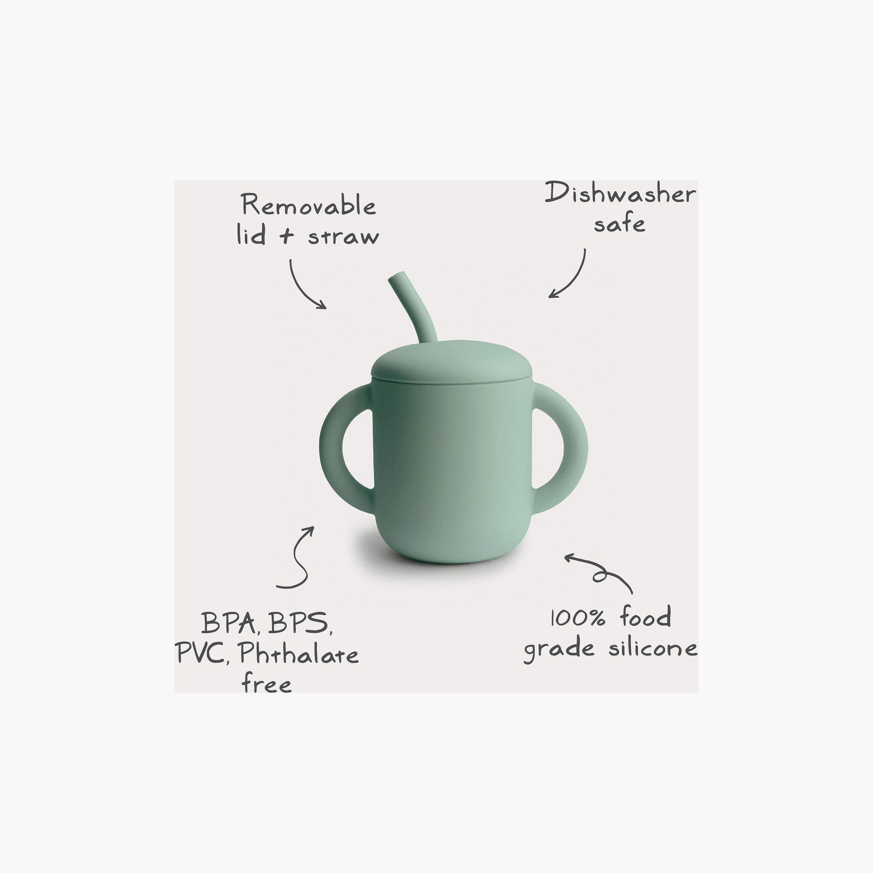Mushie Silocone Starter Sage Cup-baby-feeding-mealtimeessentials-image-2