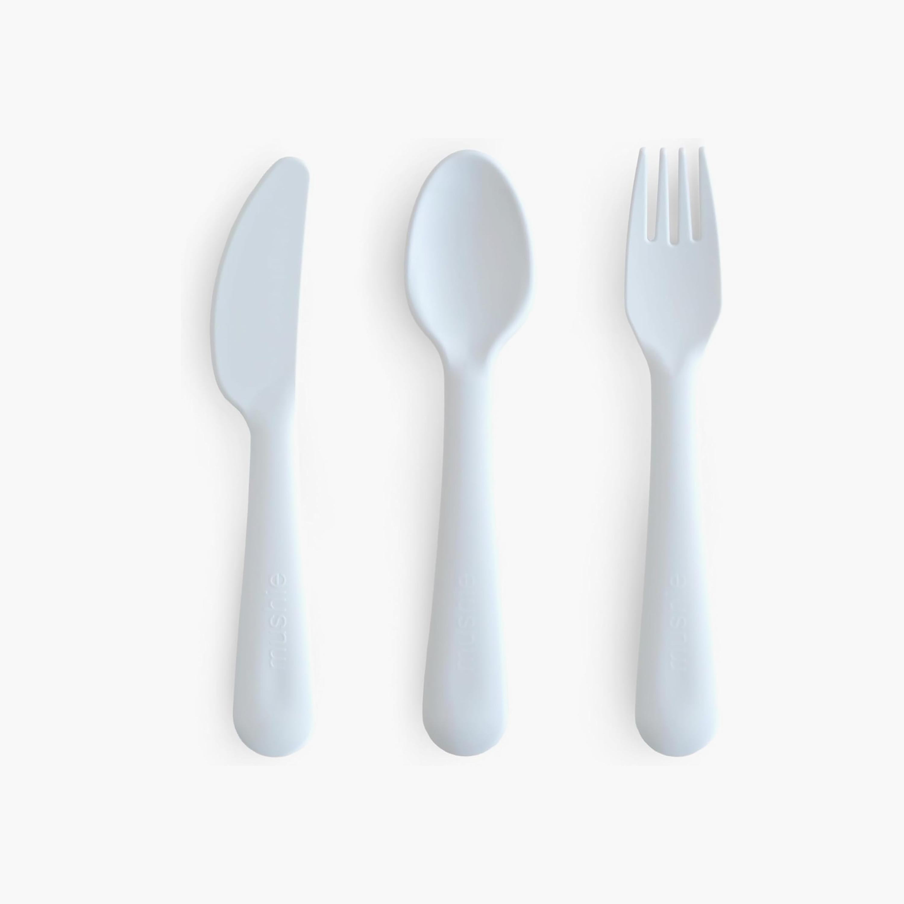طقم ملعقة وشوكة وسكين خالي من مادة BPA من موشي-baby-feeding-mealtimeessentials-image-1