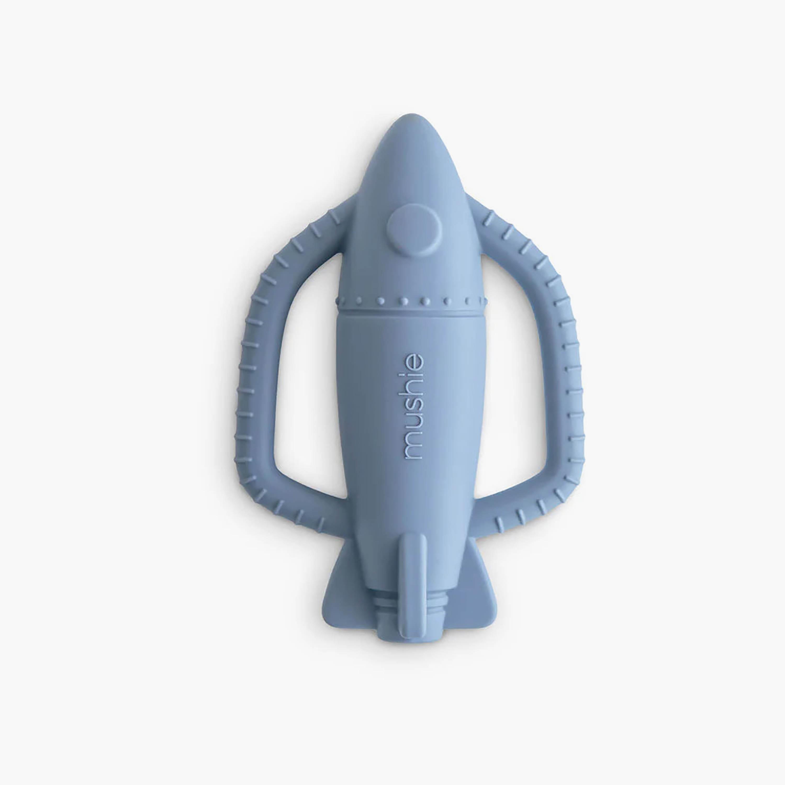 Mushie Rocket Rattle Teether Toy-baby-feeding-teethers-image-1