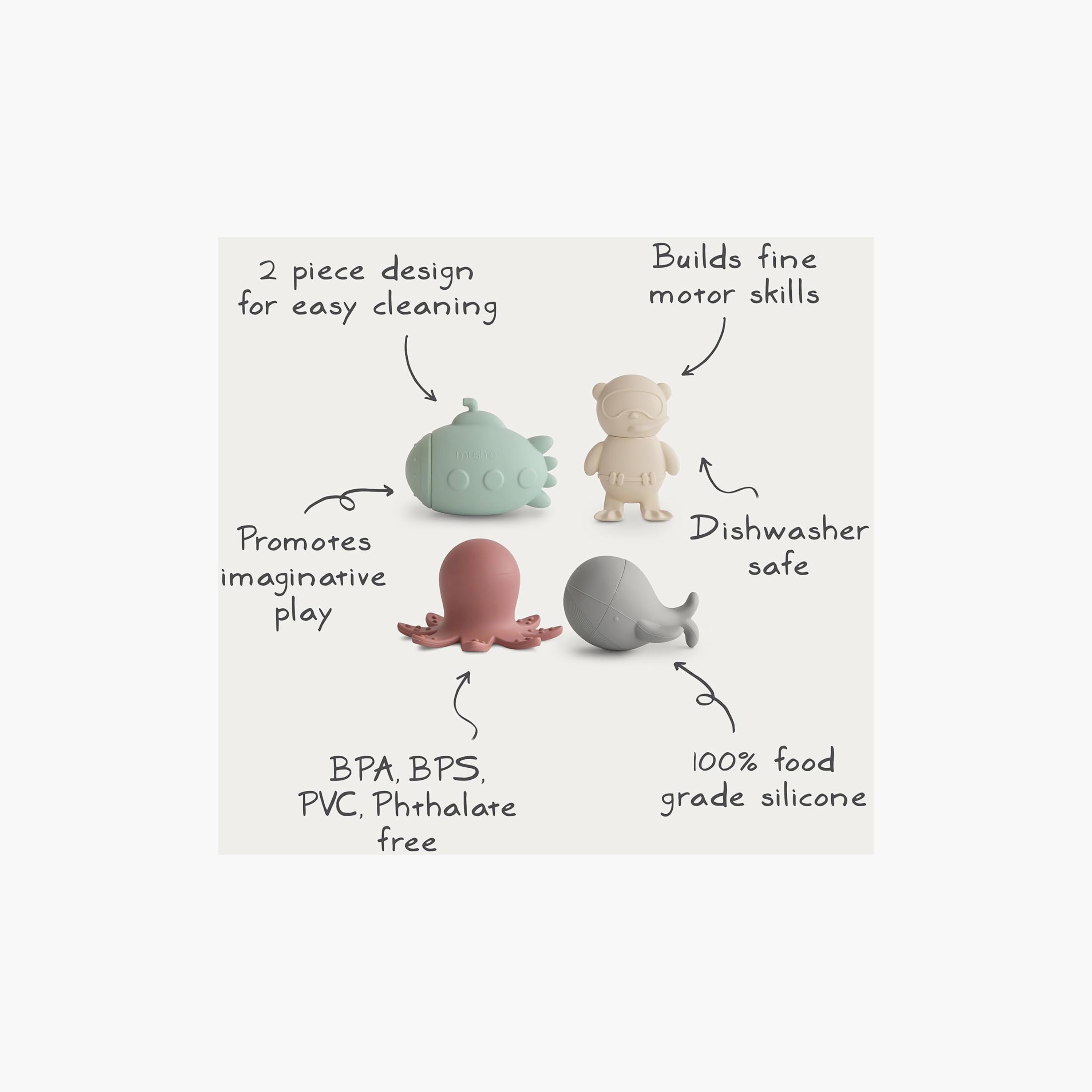 Mushie 4-Piece Sea life Bath Play Set-toys-babyandtoddlertoys-bathtoys-image-9