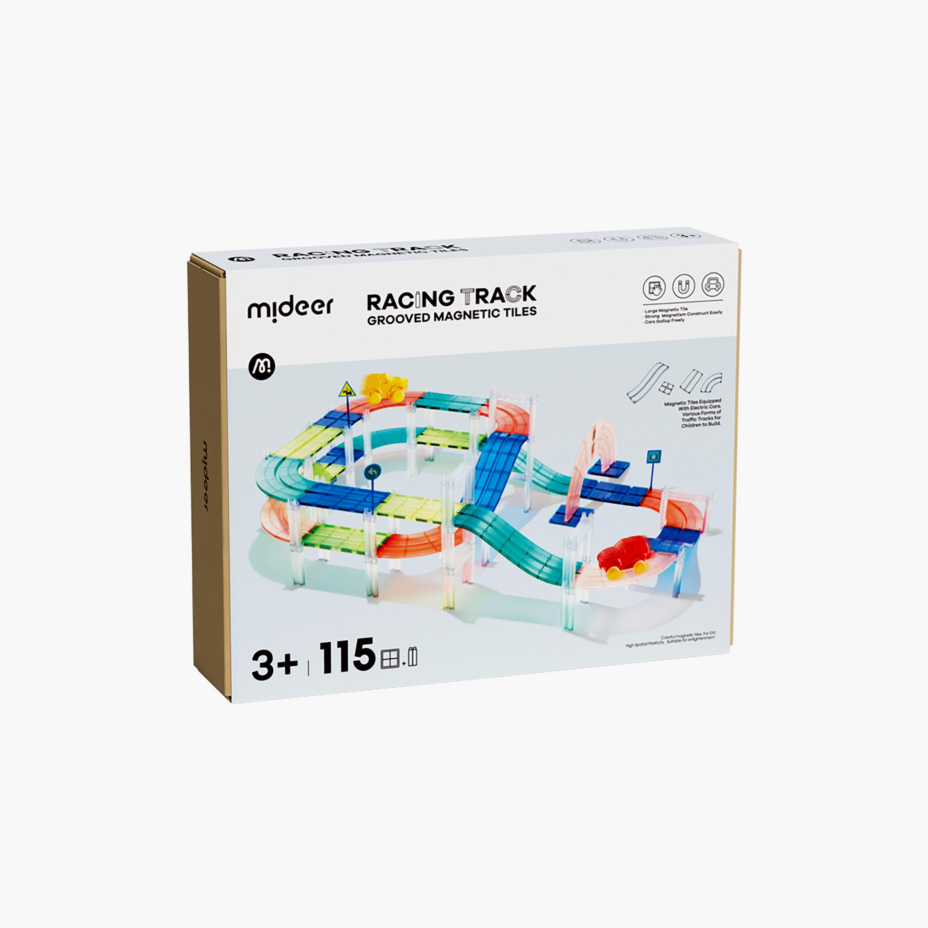 Mideer Racing Track Grooved Magnetic Tiles-toys-buildingblocks-magnetictoys-image-1