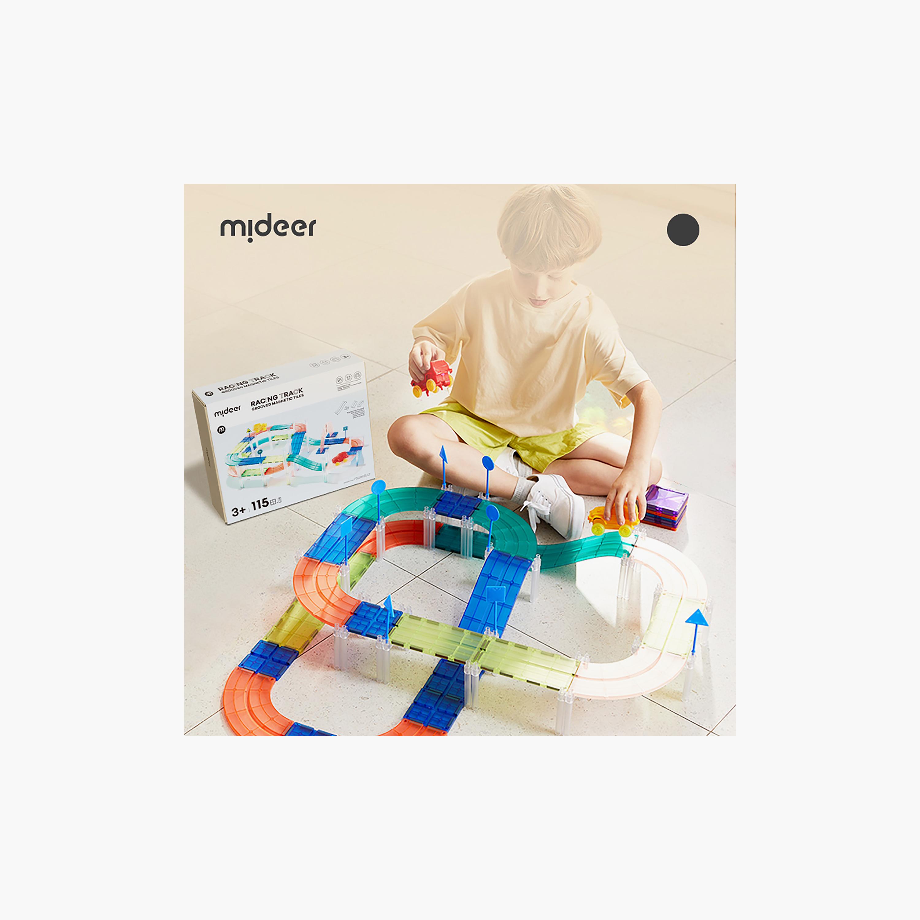 Mideer Racing Track Grooved Magnetic Tiles-toys-buildingblocks-magnetictoys-image-4