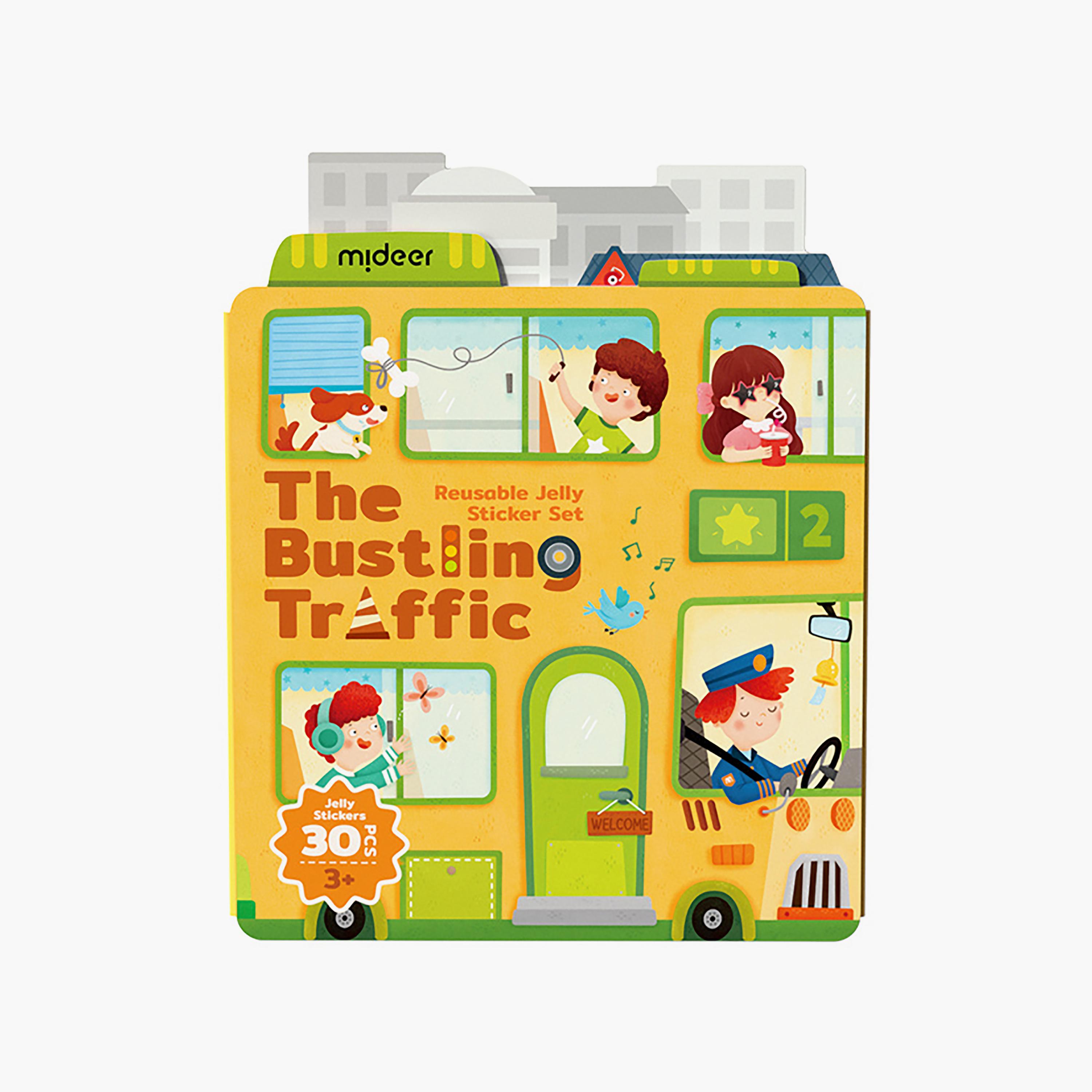Mideer The Bustling Traffic Reusable Stickers-school-artsandcrafts-image-1
