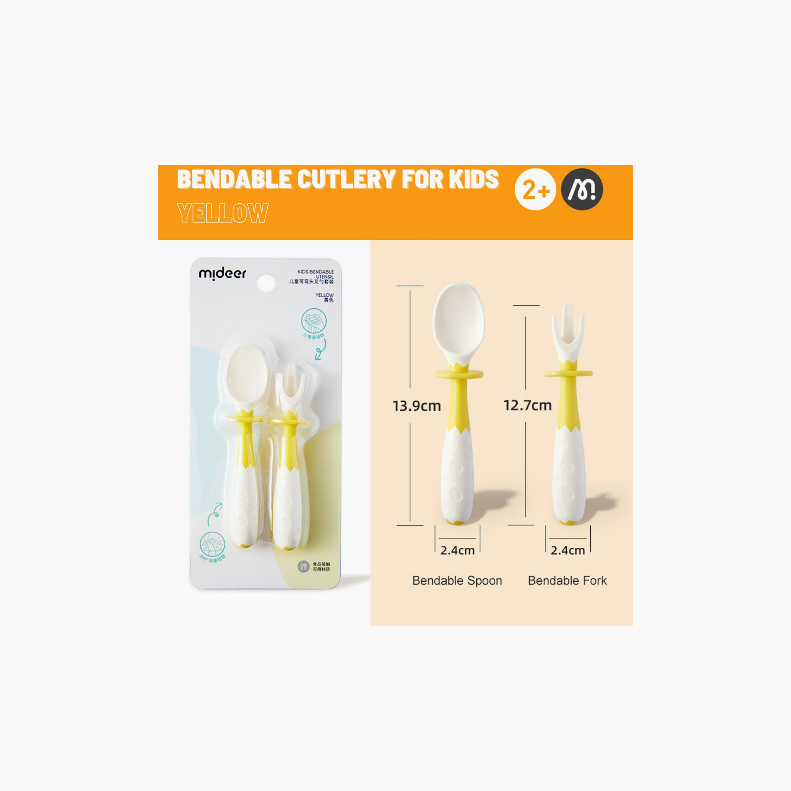طقم ملعقة وشوكة قابلة للانحناء من ميدير-baby-feeding-mealtimeessentials-image-4