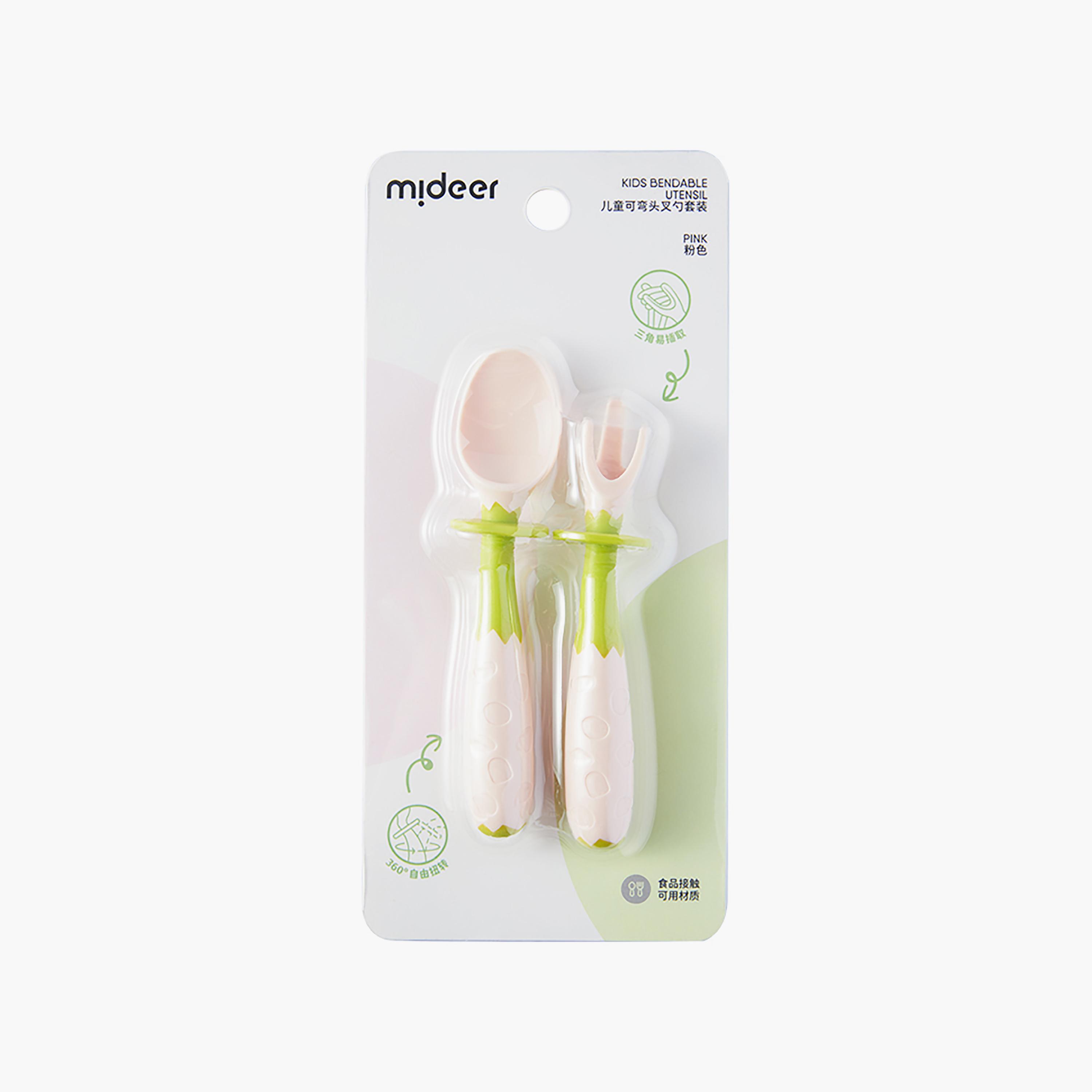 Mideer Bendable Spoon & Fork Set-baby-feeding-mealtimeessentials-image-3