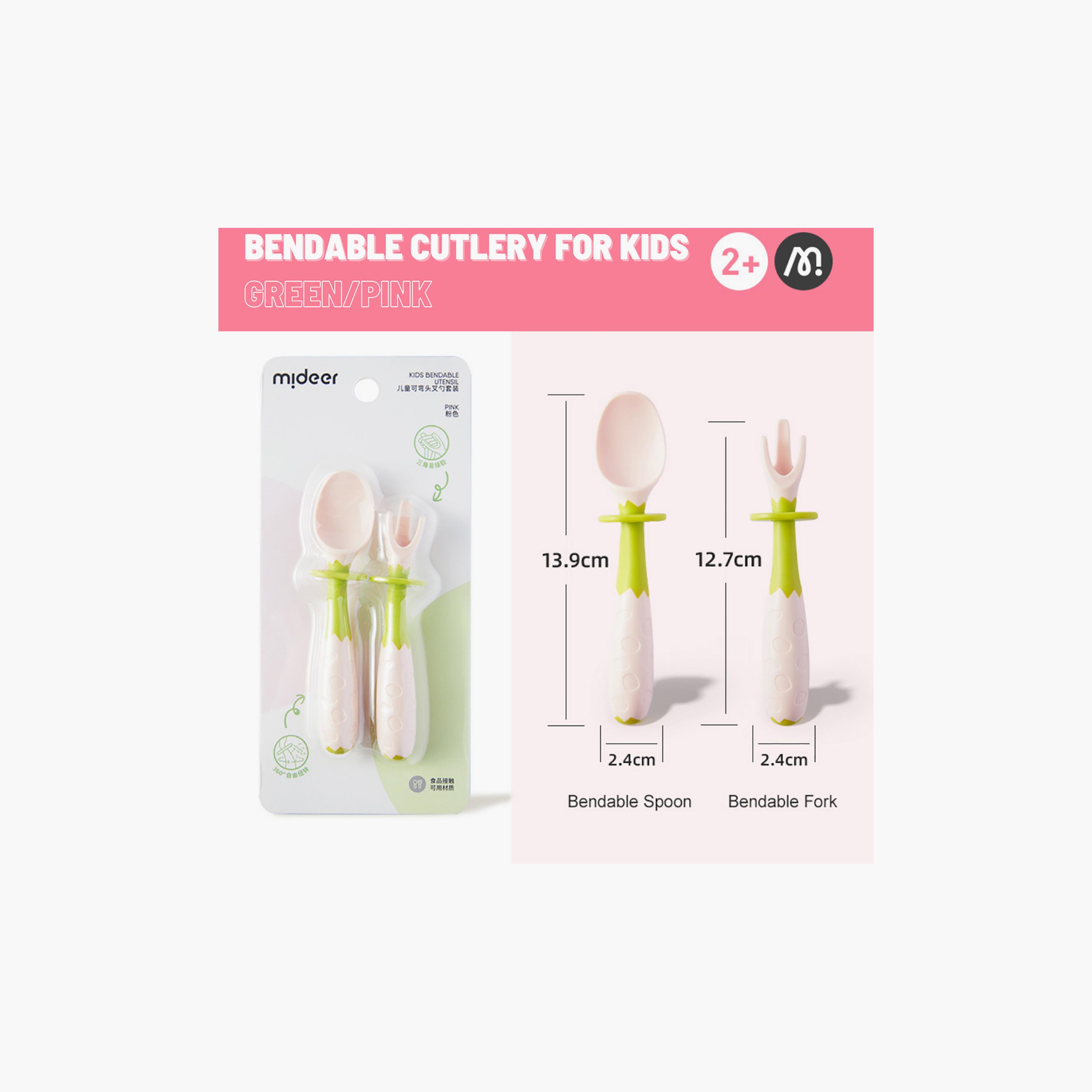 Mideer Bendable Spoon & Fork Set-baby-feeding-mealtimeessentials-image-4