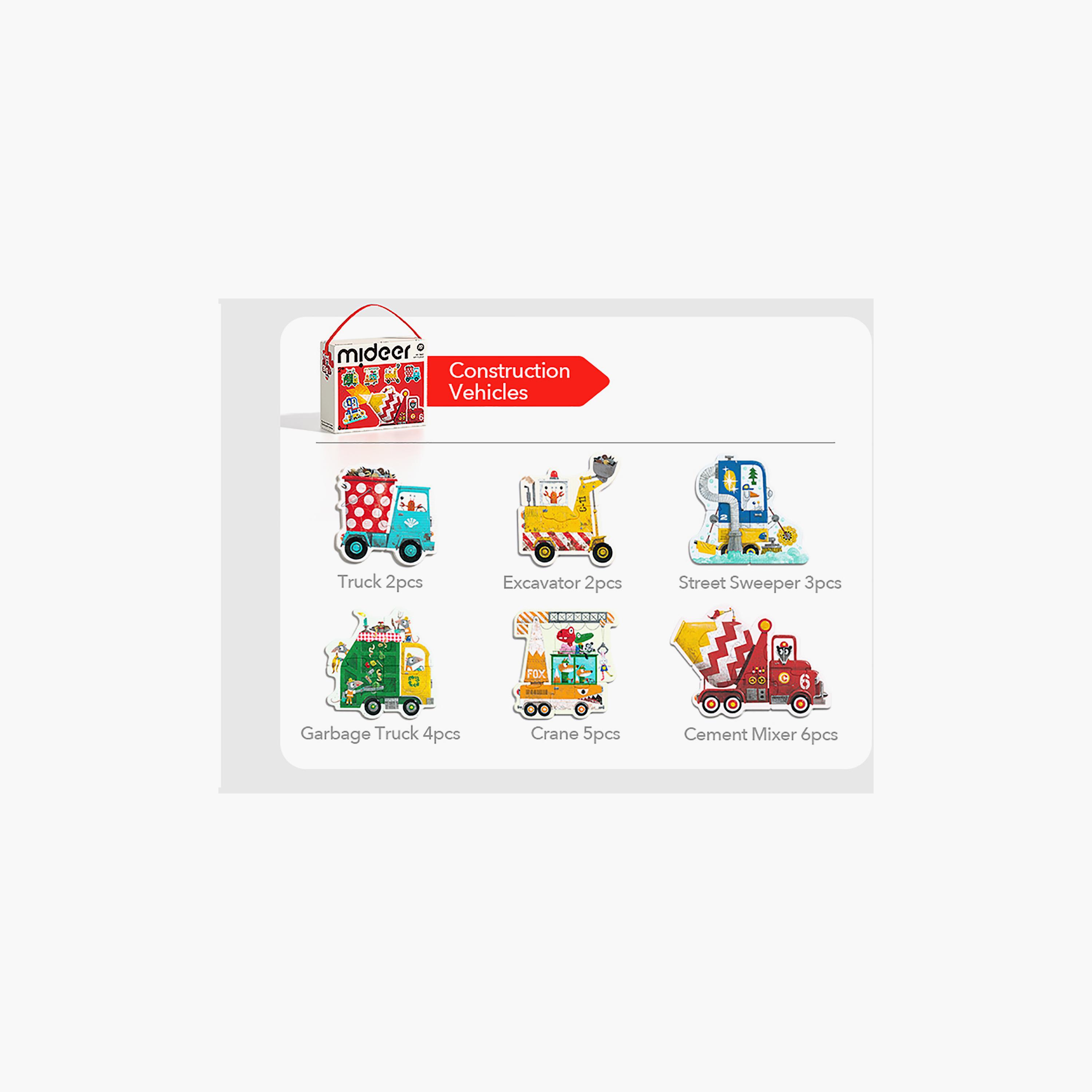Mideer My First Puzzle - Construction Vehicles-toys-indoortoys-puzzles-image-4
