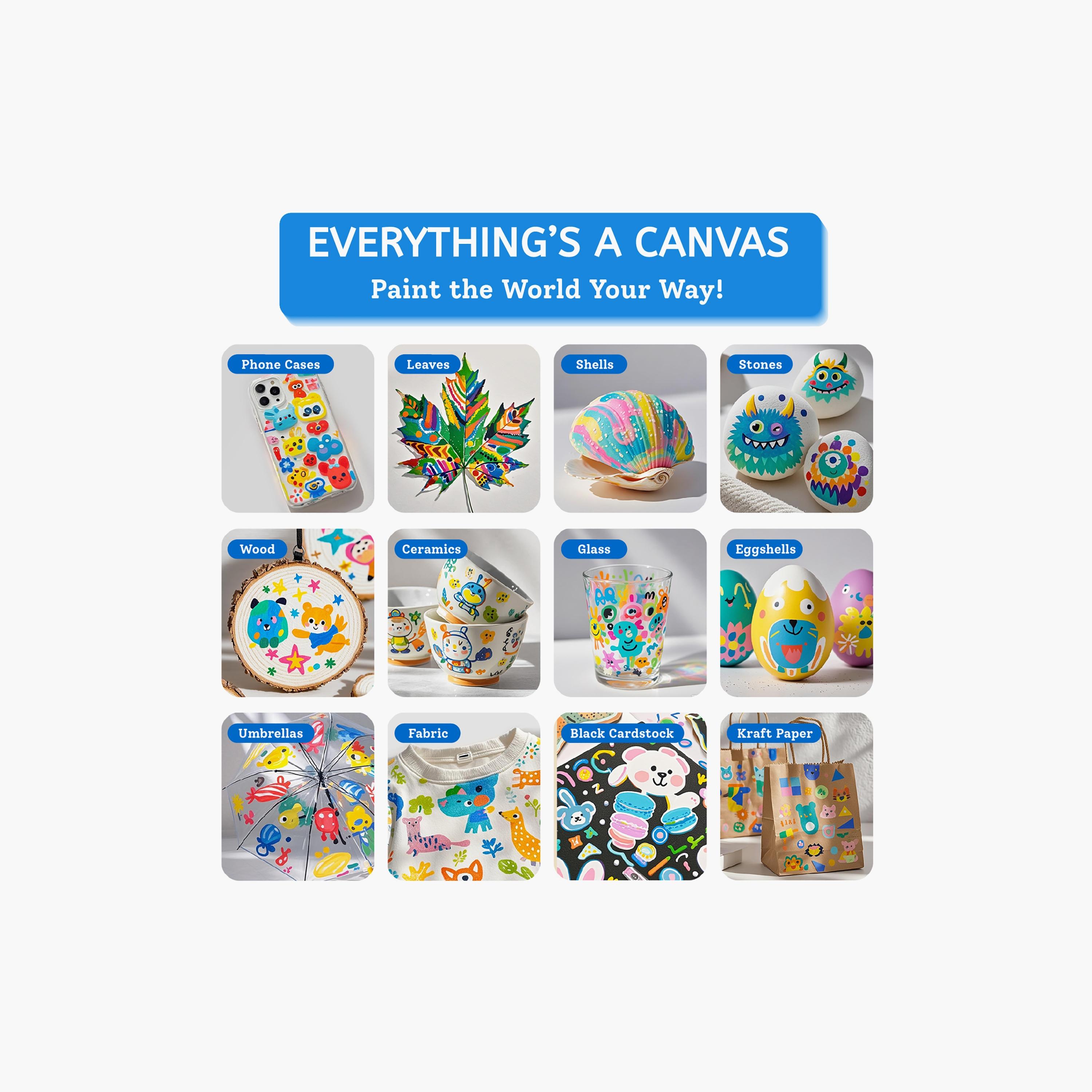 أقلام ماركر أكريليك سائلة، 24 قطعة من ميدير-school-artsandcrafts-image-7
