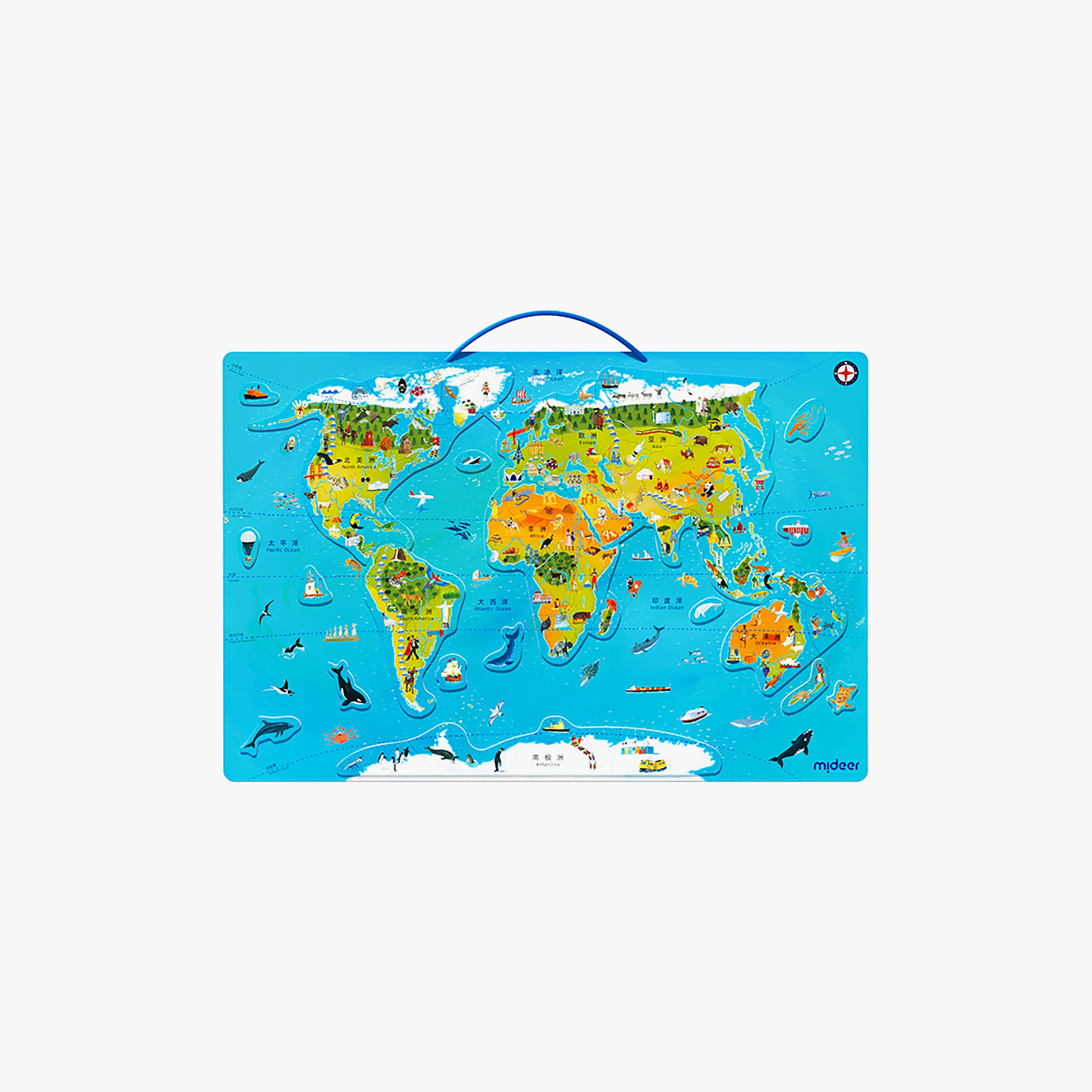 أحجية (بزل) خريطة العالم المغناطيسية من ميدير-toys-indoortoys-puzzles-image-1
